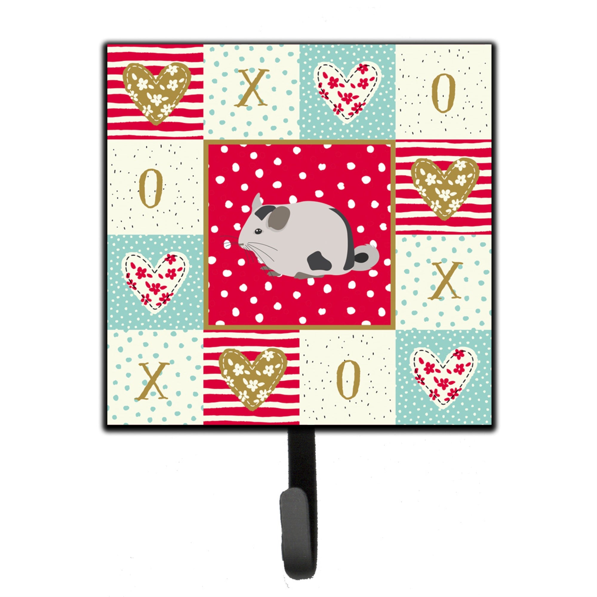 Mosaic Chinchilla Love Leash Or Key Holder