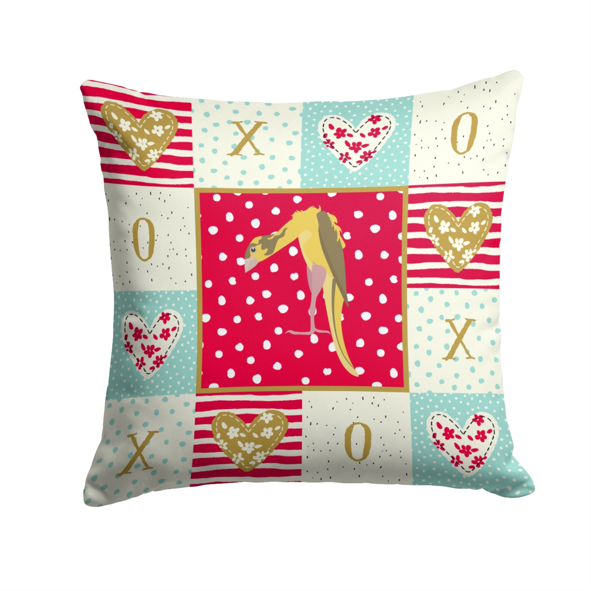 Jibso Canary Love Fabric Decorative Pillow
