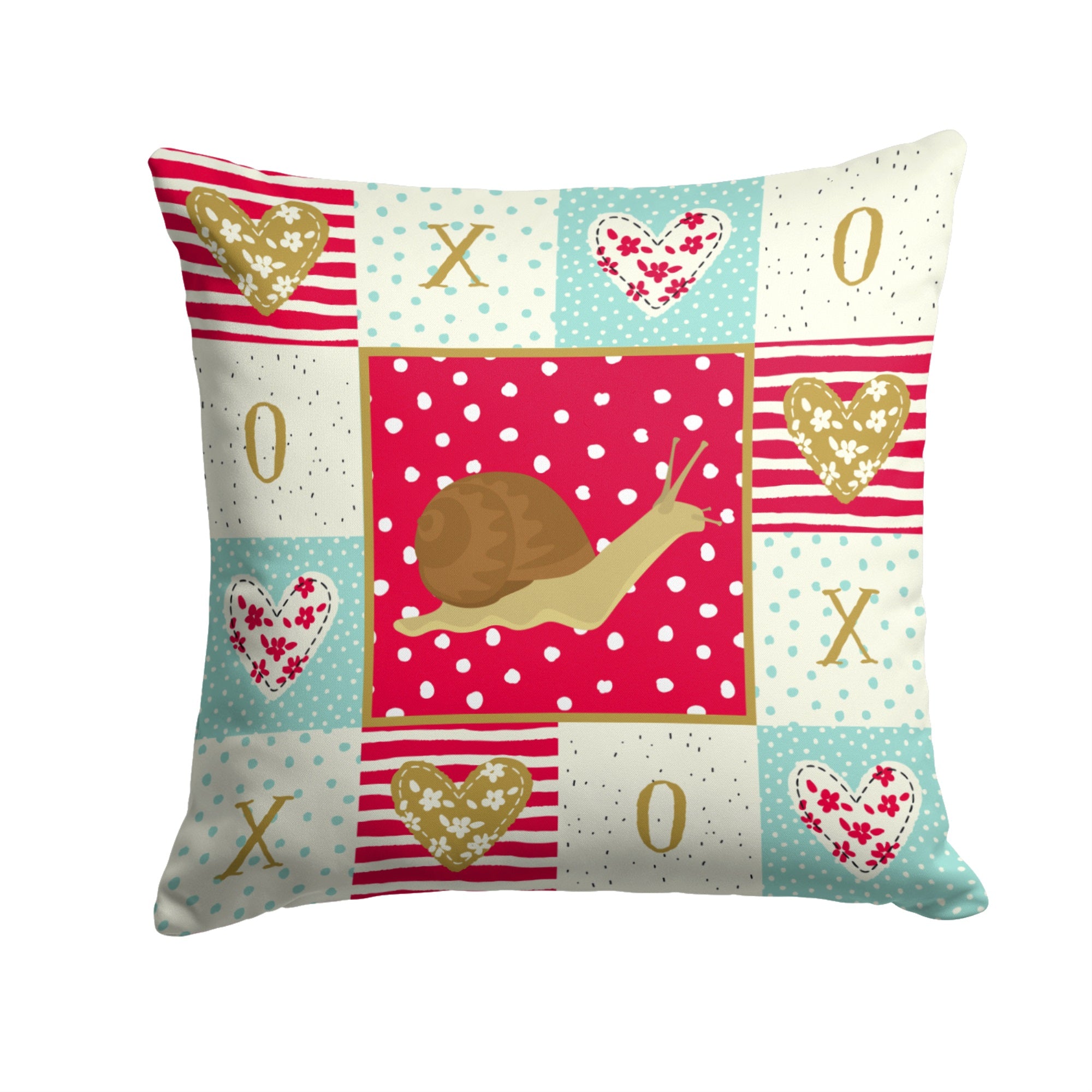 Garden Snail Fabric Decorative Pillow