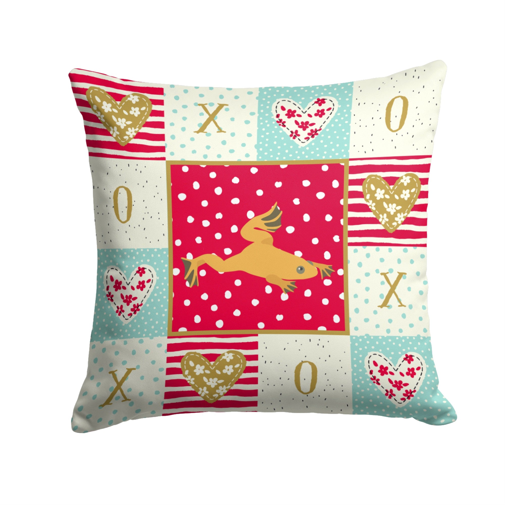 Aquarium Frog Fabric Decorative Pillow