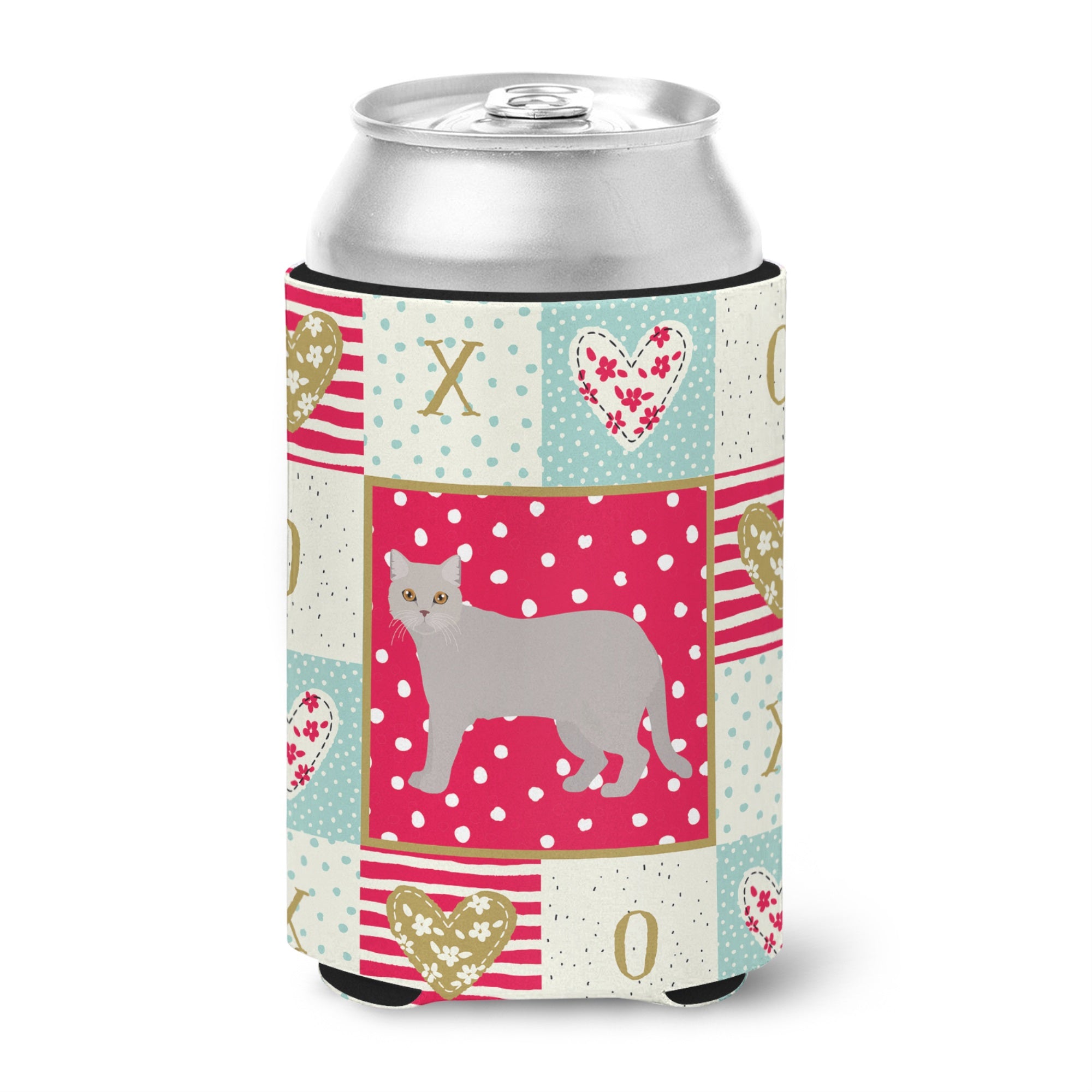 British Semi Longhair Cat Love Can Or Bottle Hugger