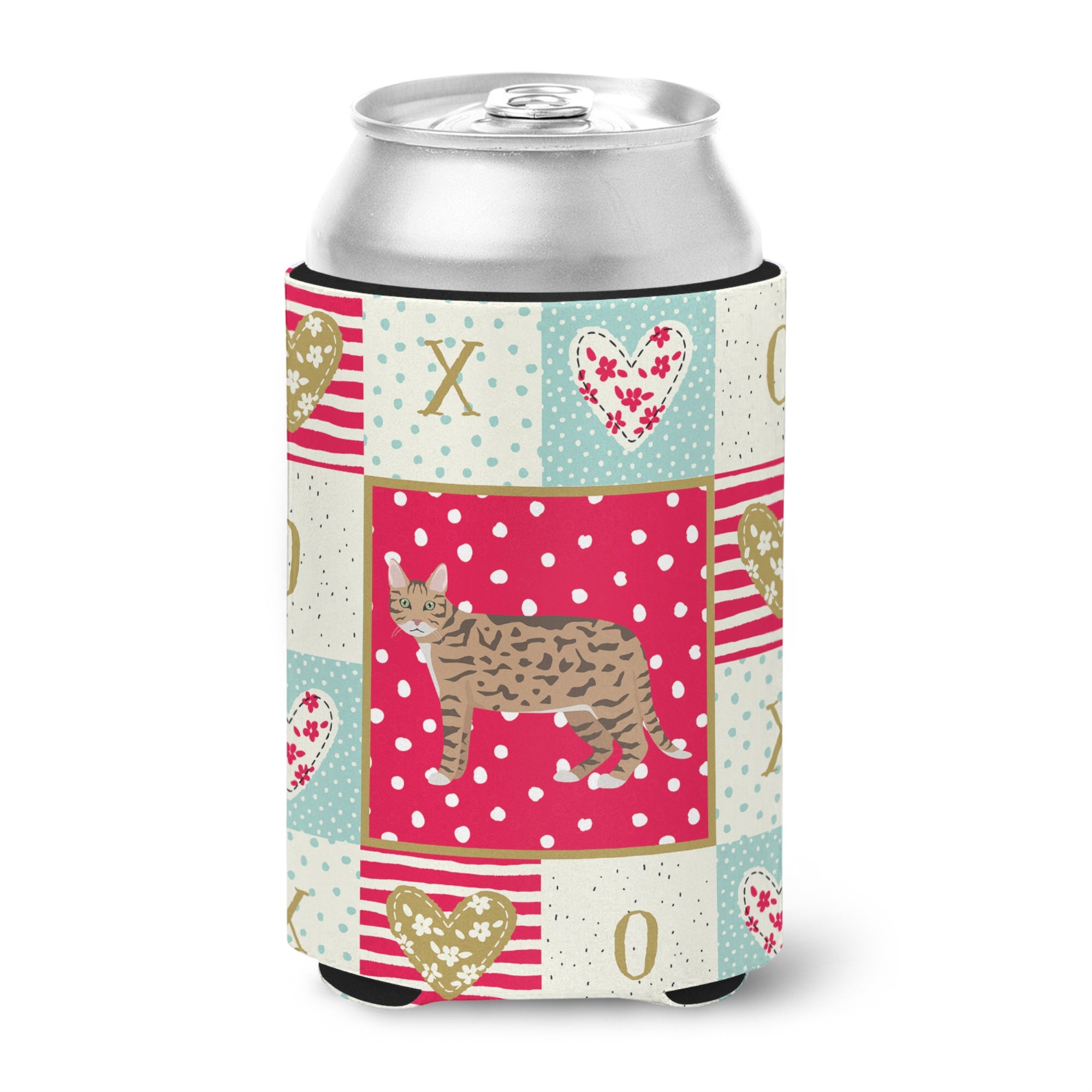 California Spangled #2 Cat Love Can Or Bottle Hugger