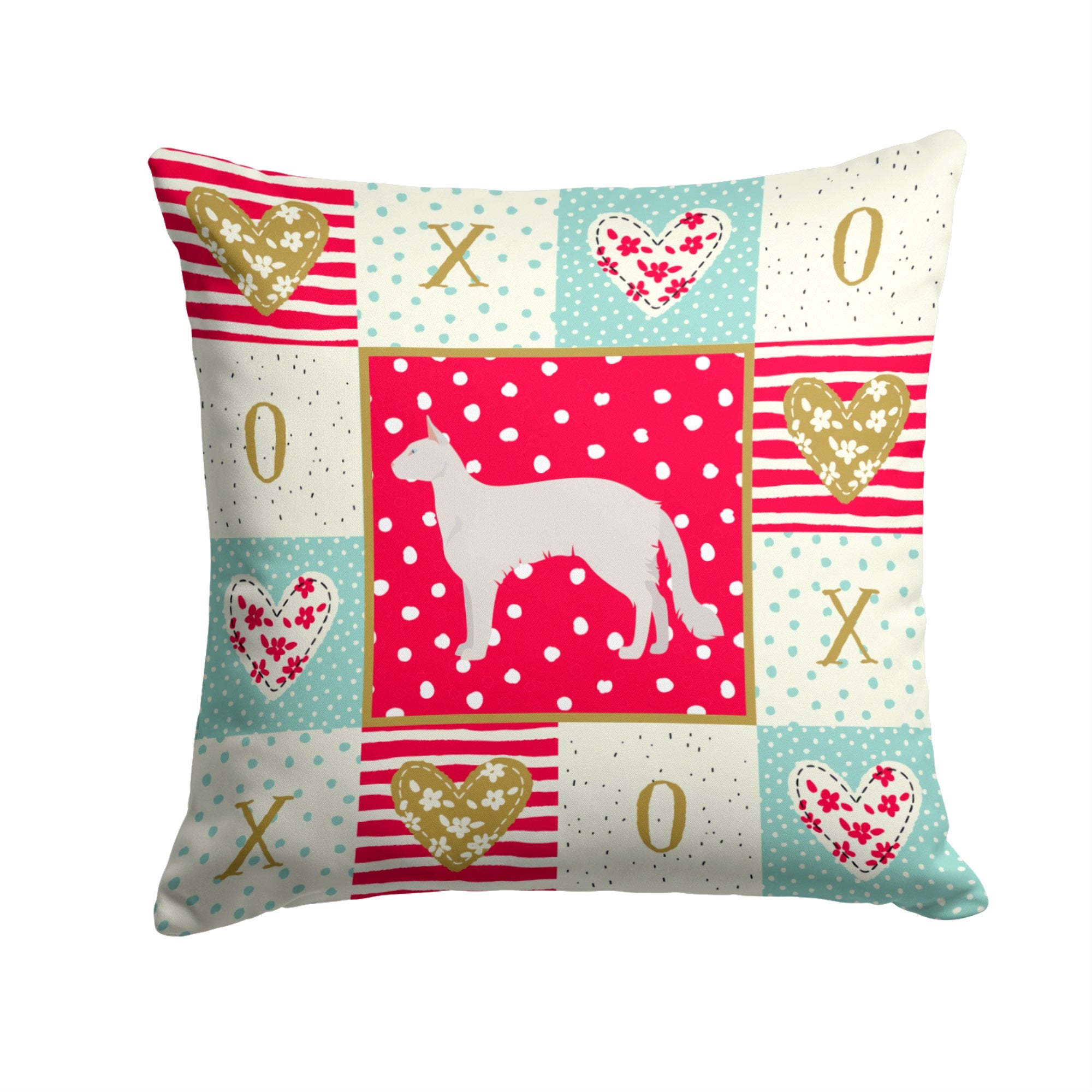 Balinese #2 Cat Love Fabric Decorative Pillow