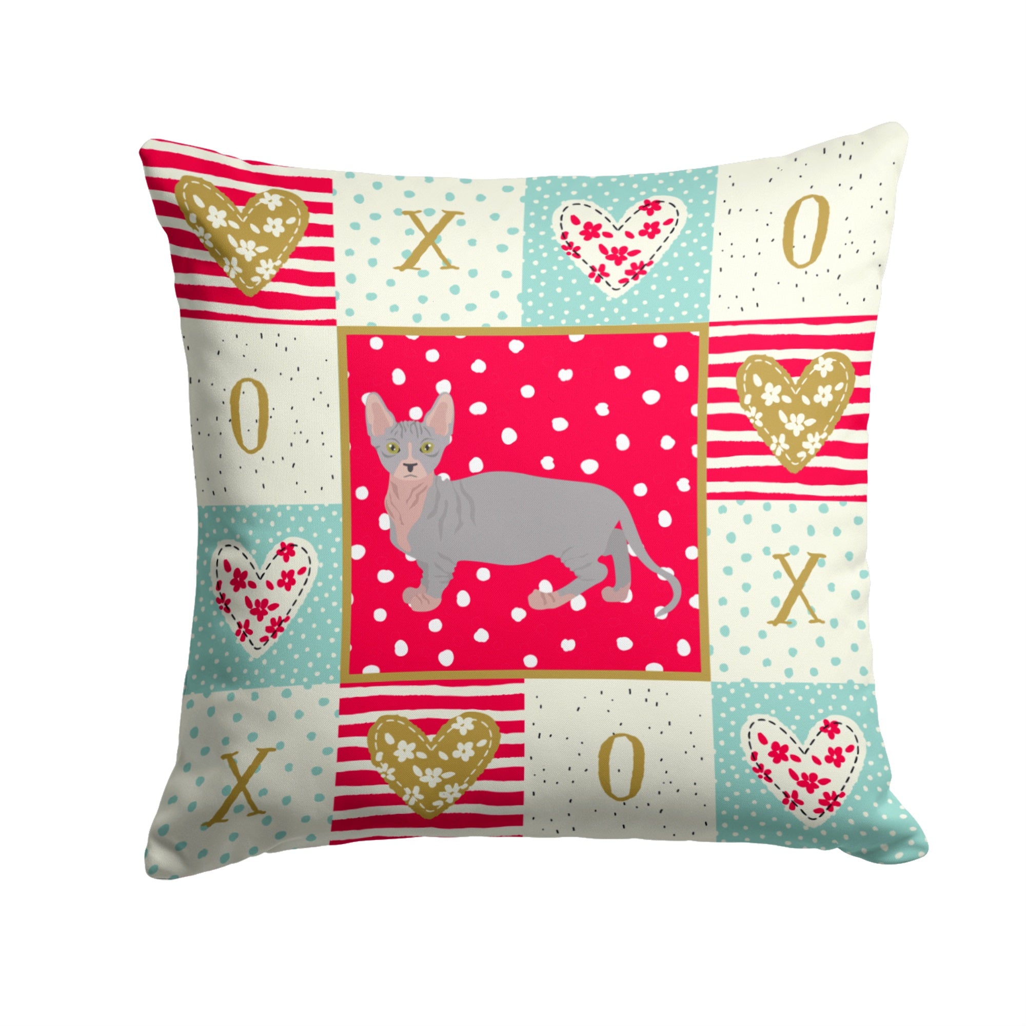 Bambino #1 Cat Love Fabric Decorative Pillow