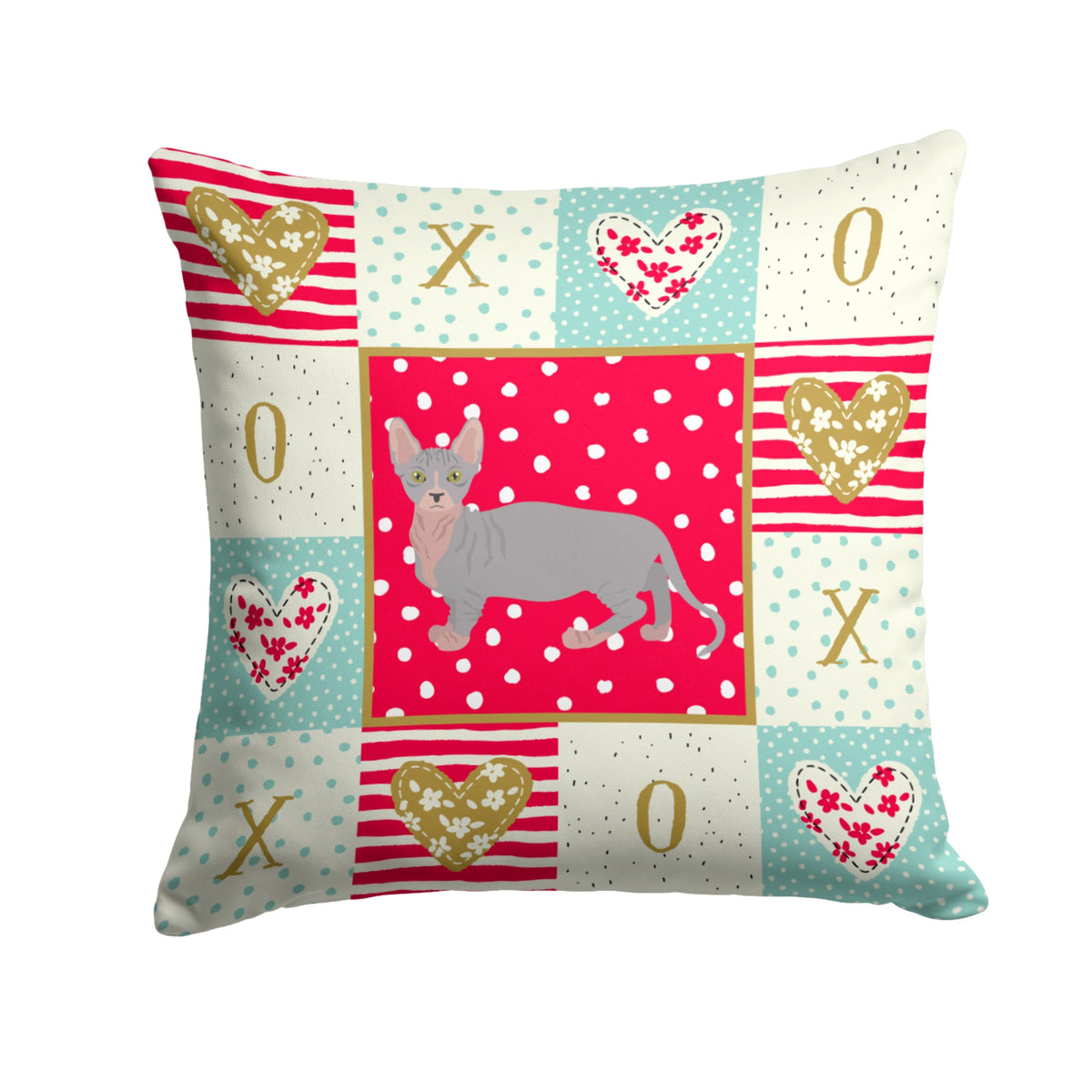 Bambino #1 Cat Love Fabric Decorative Pillow