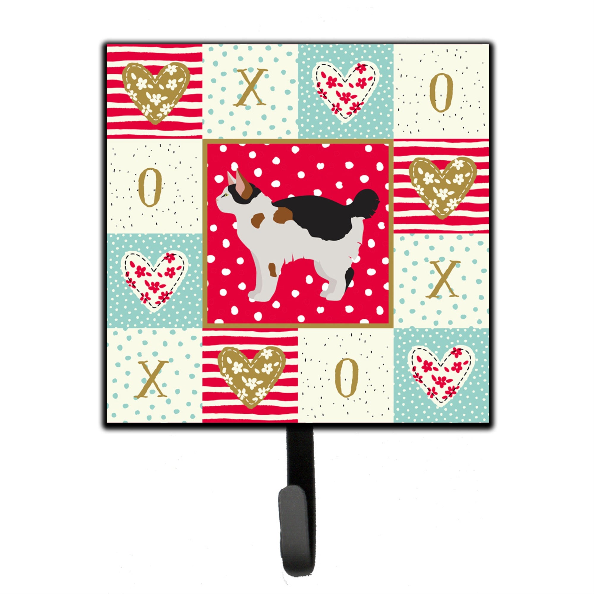 Manx #3 Cat Love Leash Or Key Holder