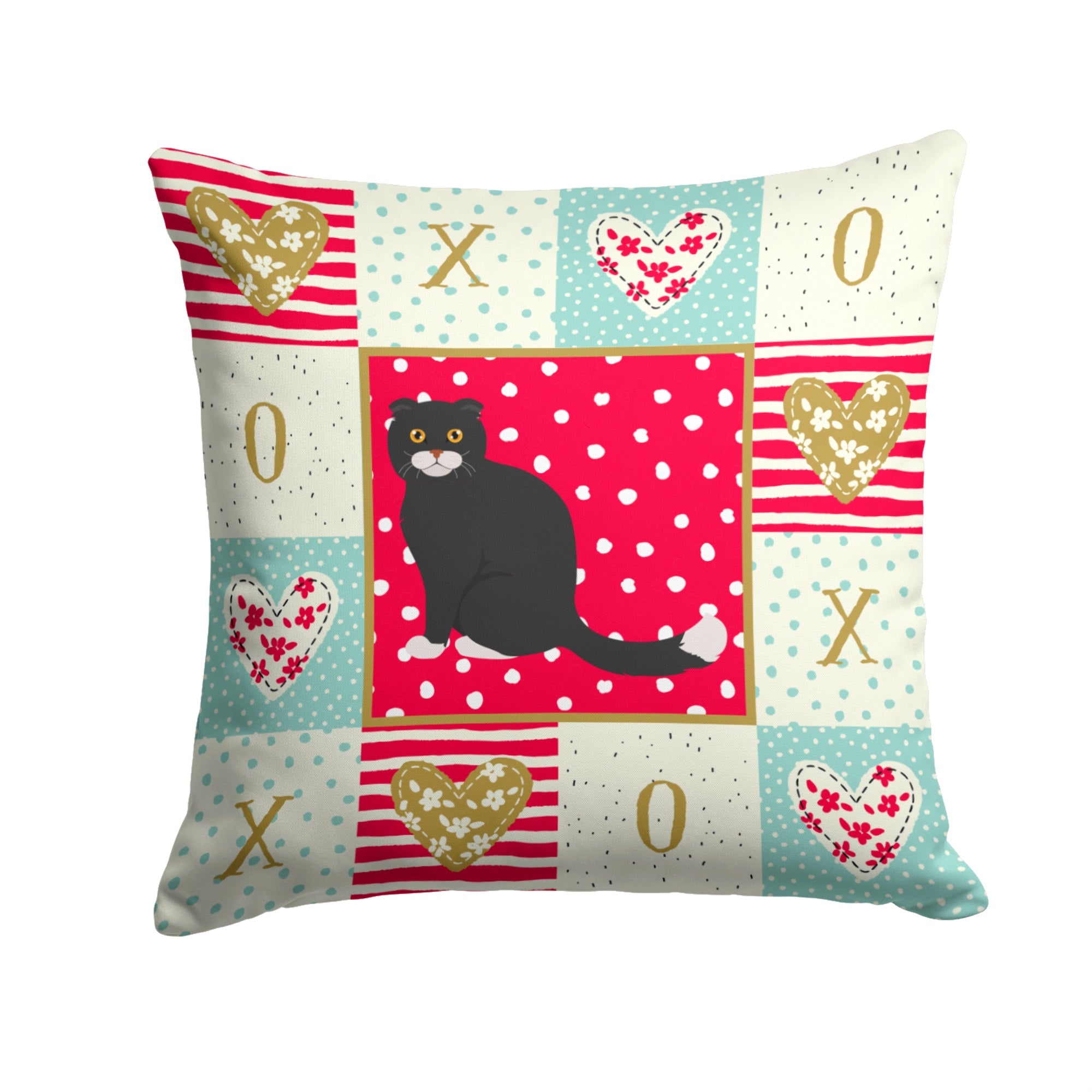 Foldex Exotic Fold #2 Cat Love Fabric Decorative Pillow