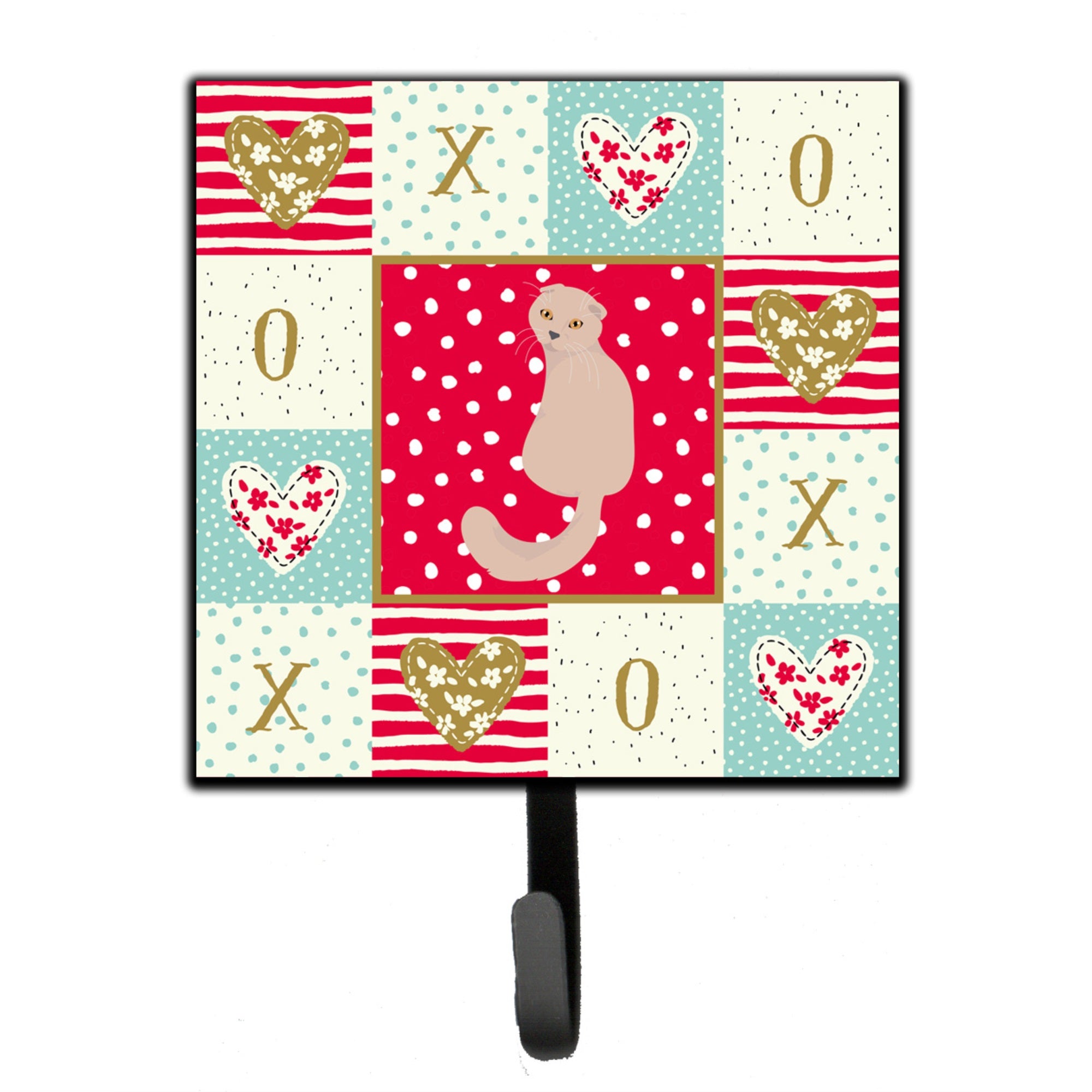 Scottish Fold Cat Love Leash Or Key Holder