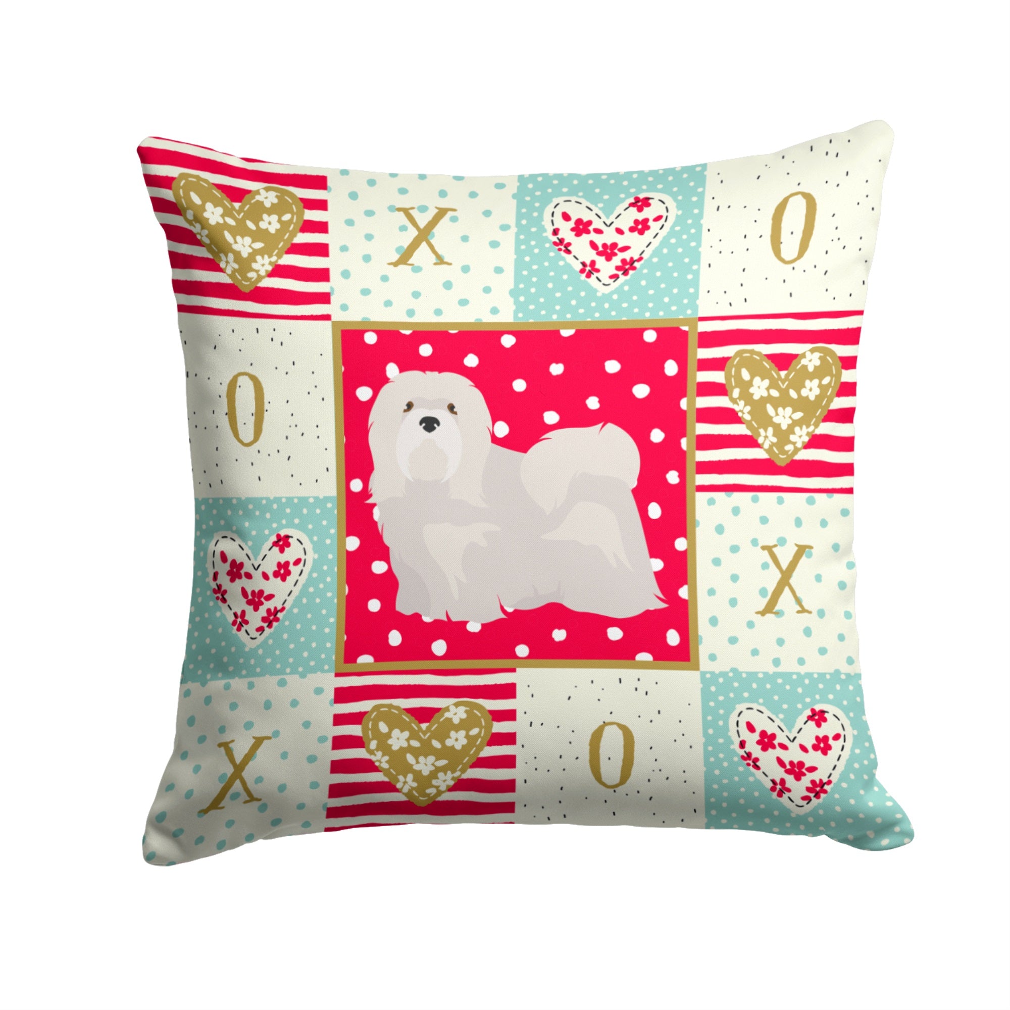 Lhasa Apso #2 Love Fabric Decorative Pillow