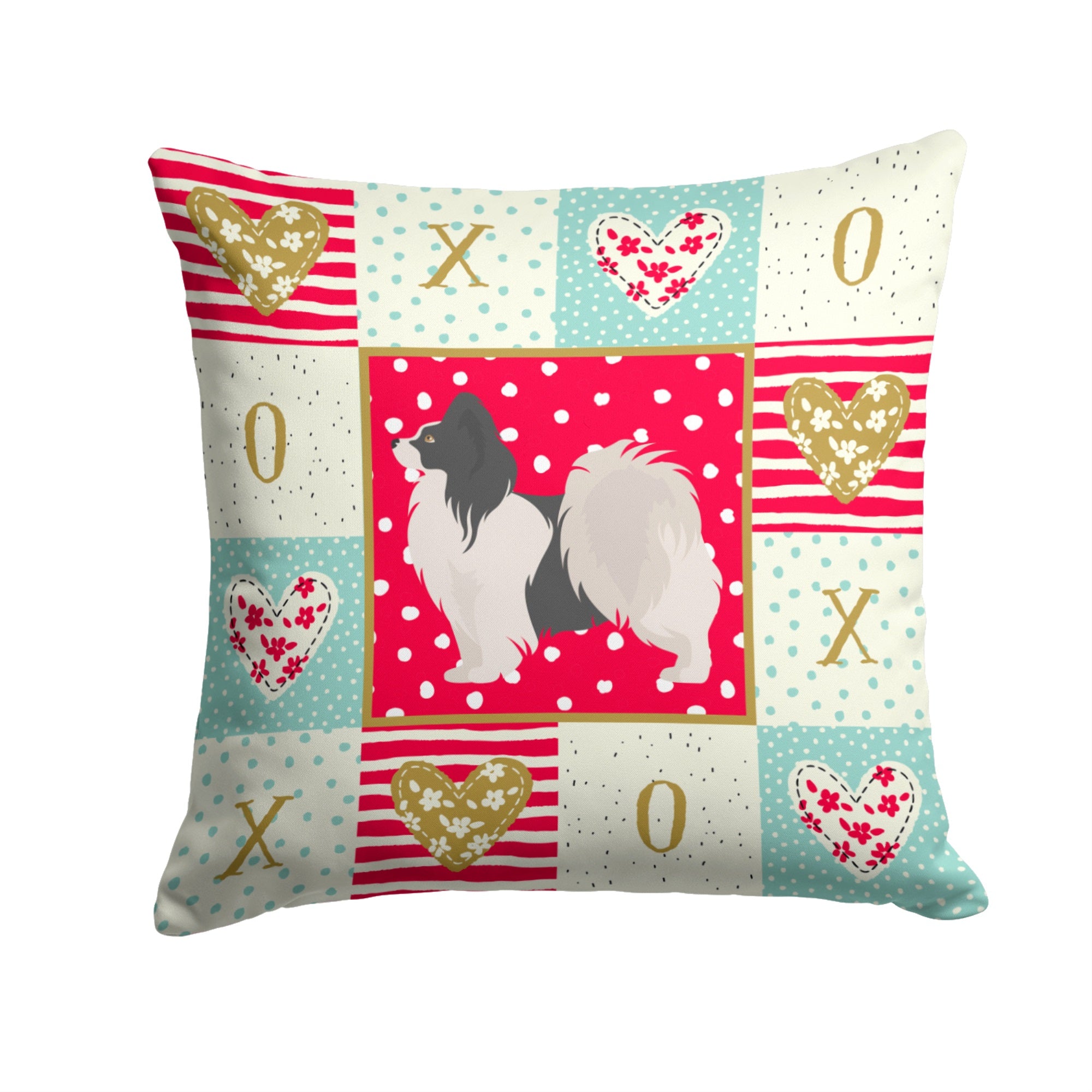 Papillon #2 Love Fabric Decorative Pillow