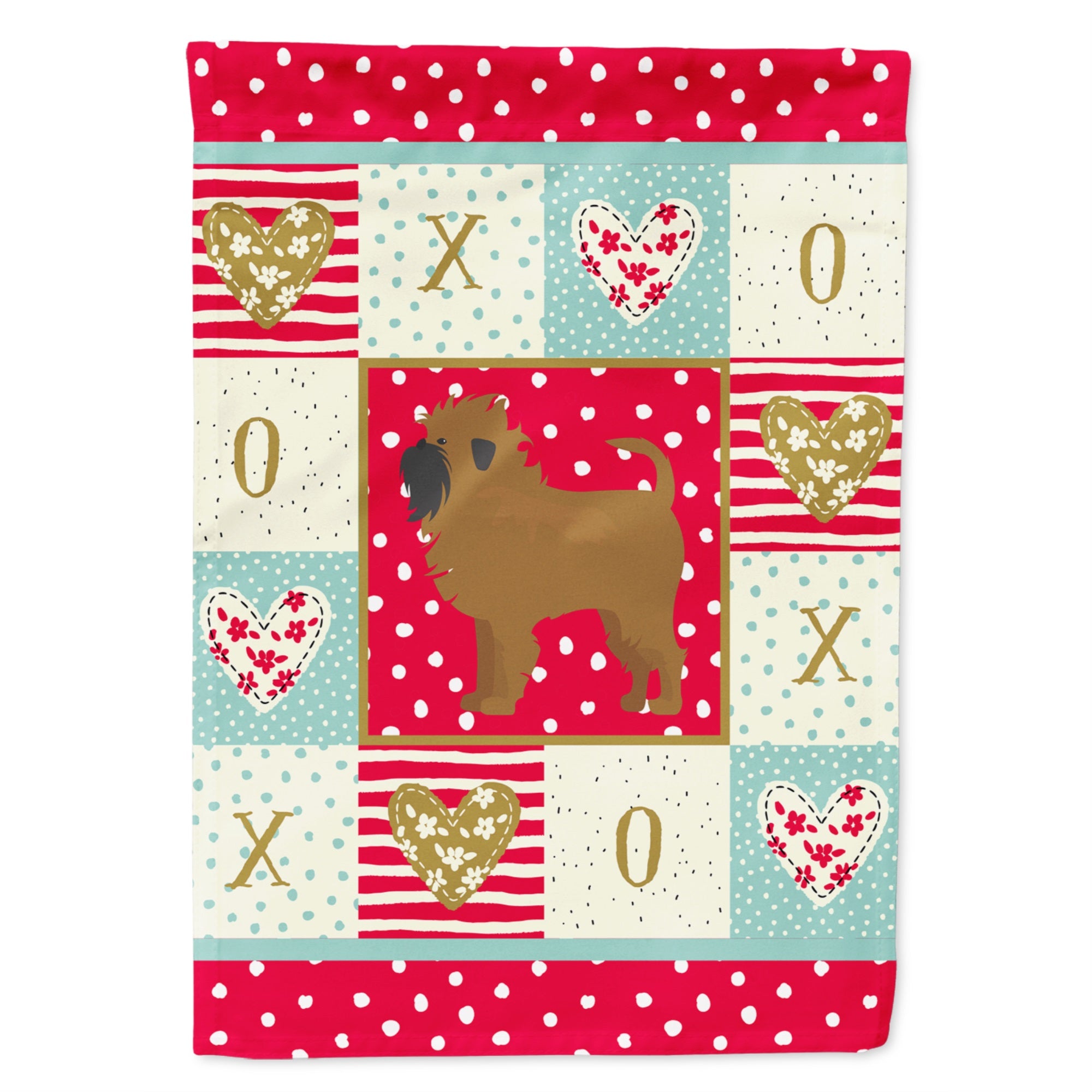 Affenpinscher #1 Love Flag Garden Size