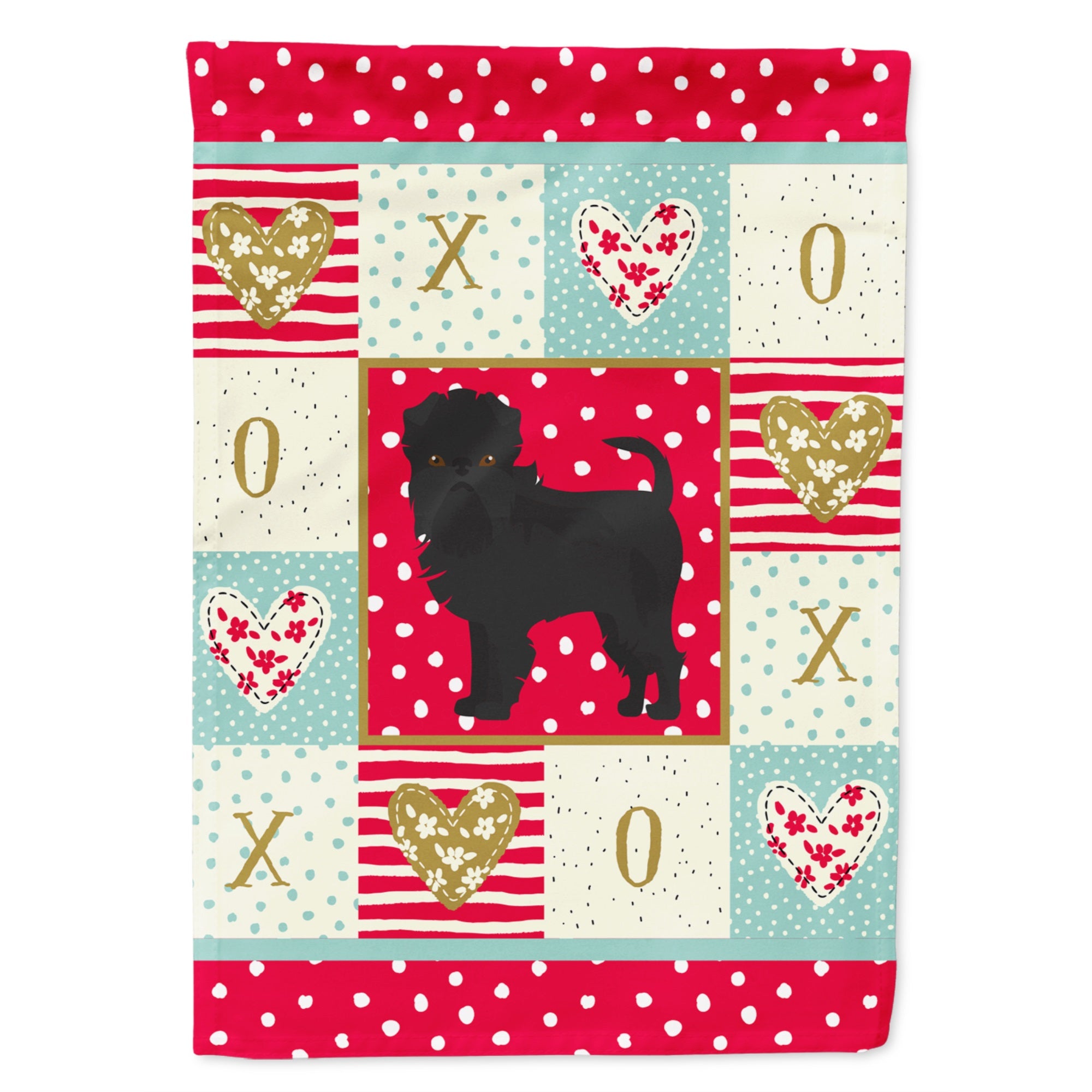 Affenpinscher #2 Love Flag Garden Size