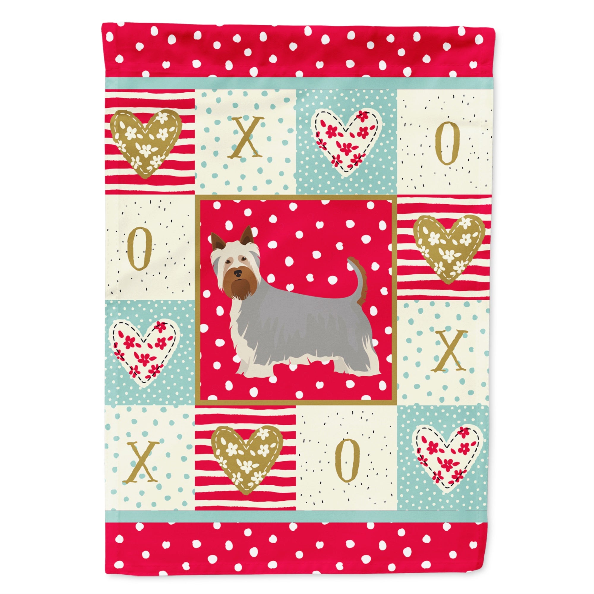 Australian Silky Terrier #2 Love Flag Garden Size