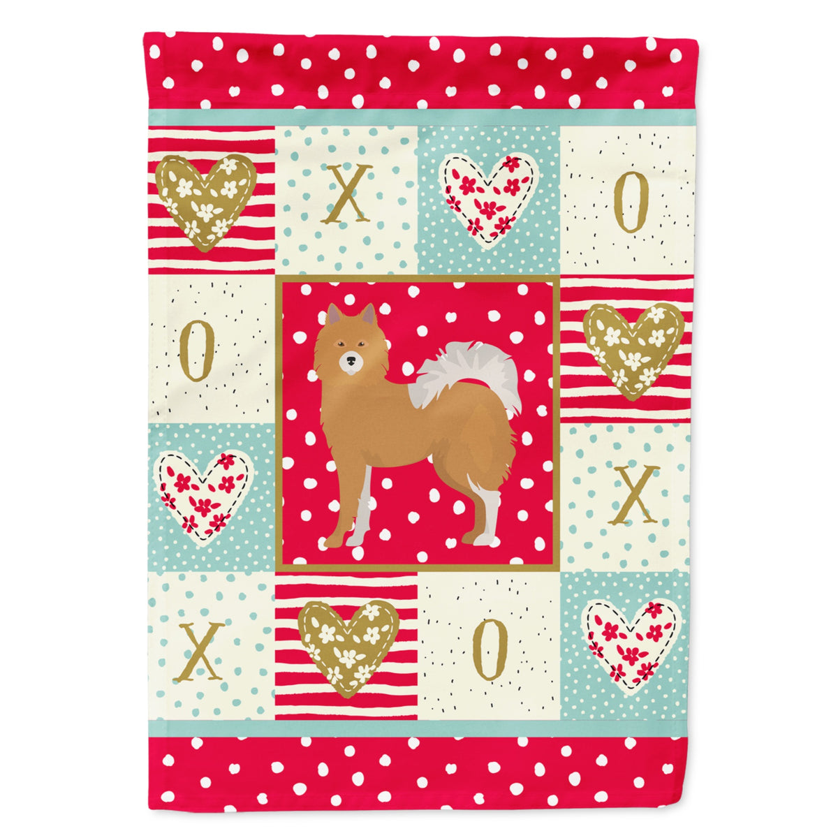 Elo Dog #1 Love Flag Garden Size