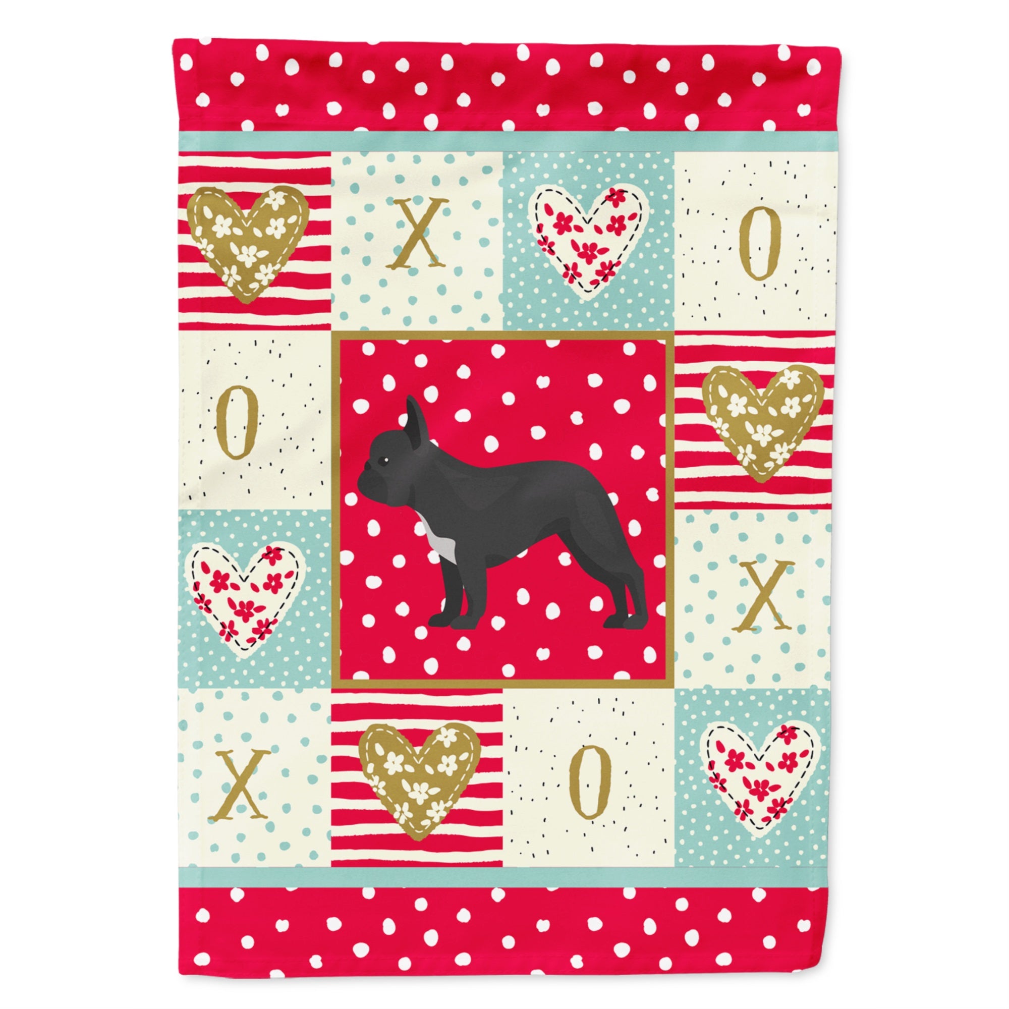 French Bulldog #1 Love Flag Garden Size