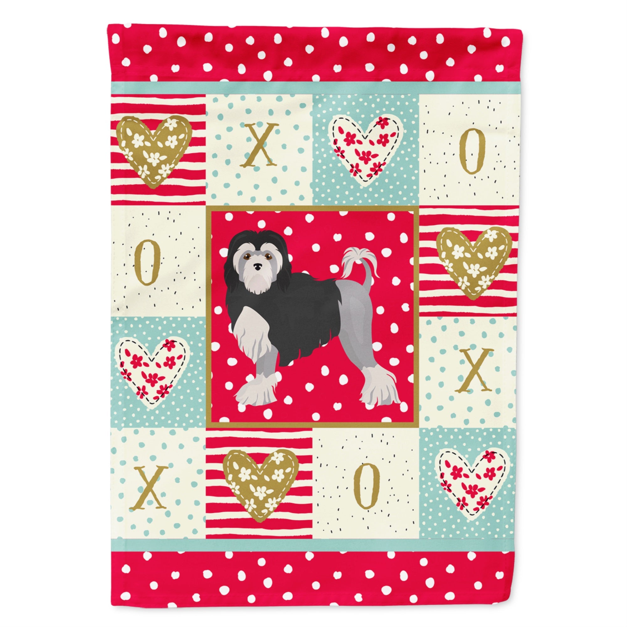 Lowchen Little Lion Dog #2 Love Flag Garden Size