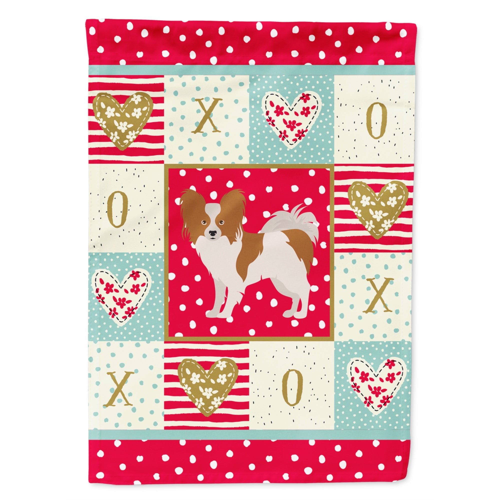 Papillon #1 Love Flag Garden Size