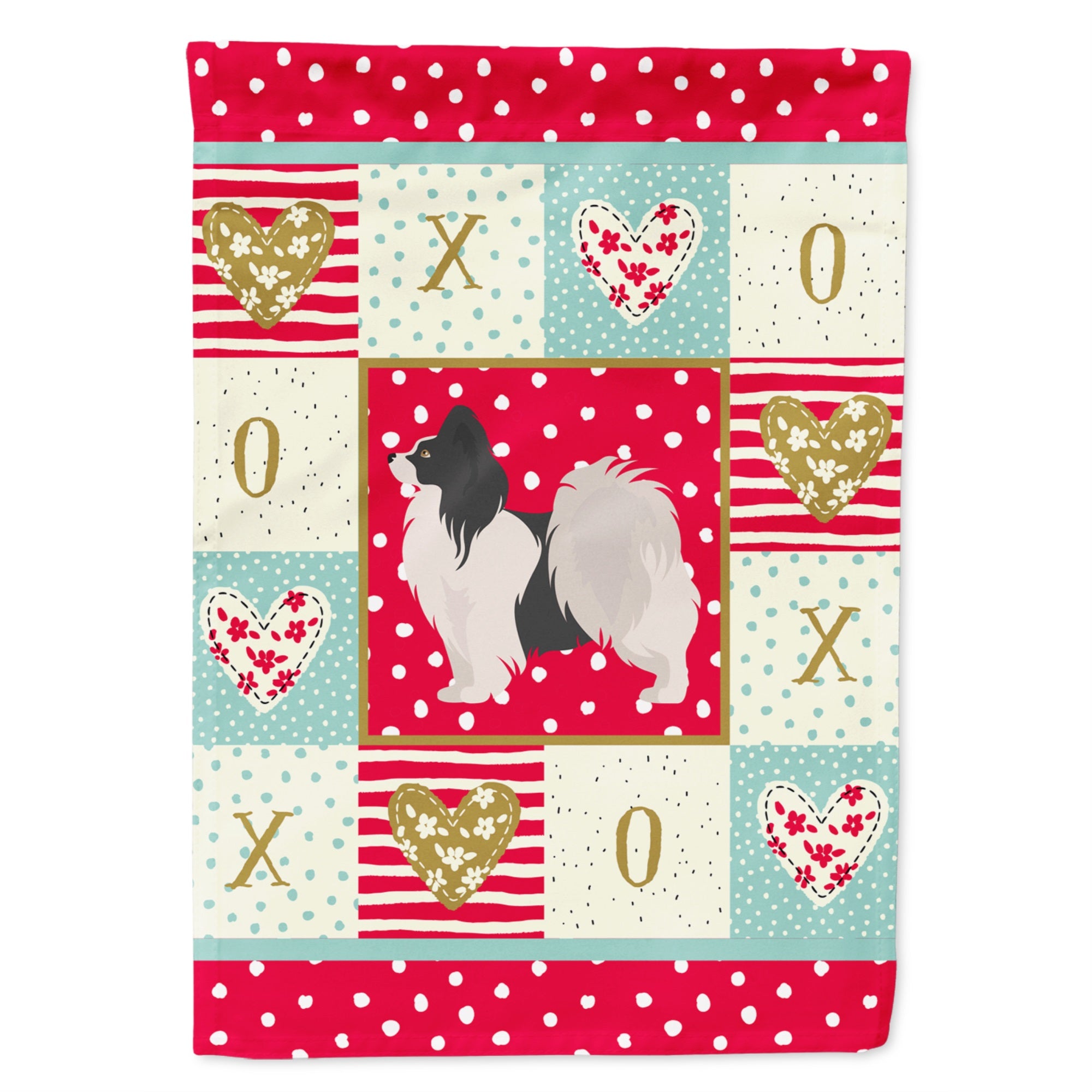 Papillon #2 Love Flag Garden Size