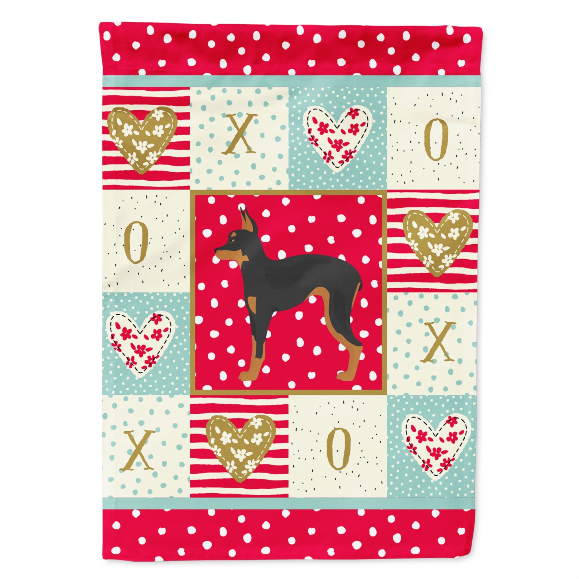 Russian Tor Terrier Love Flag Garden Size