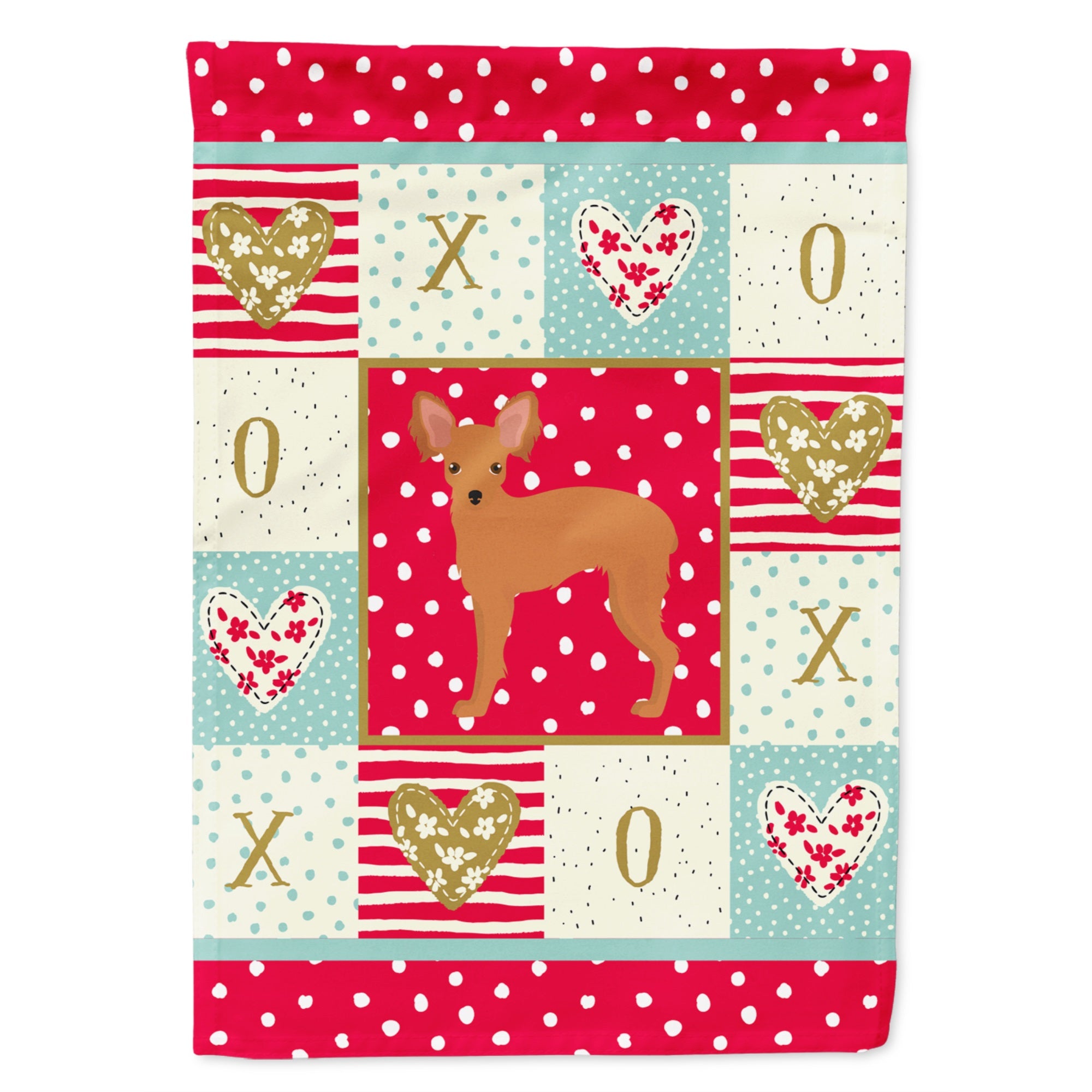 Russian Tor Terrier #2 Love Flag Garden Size