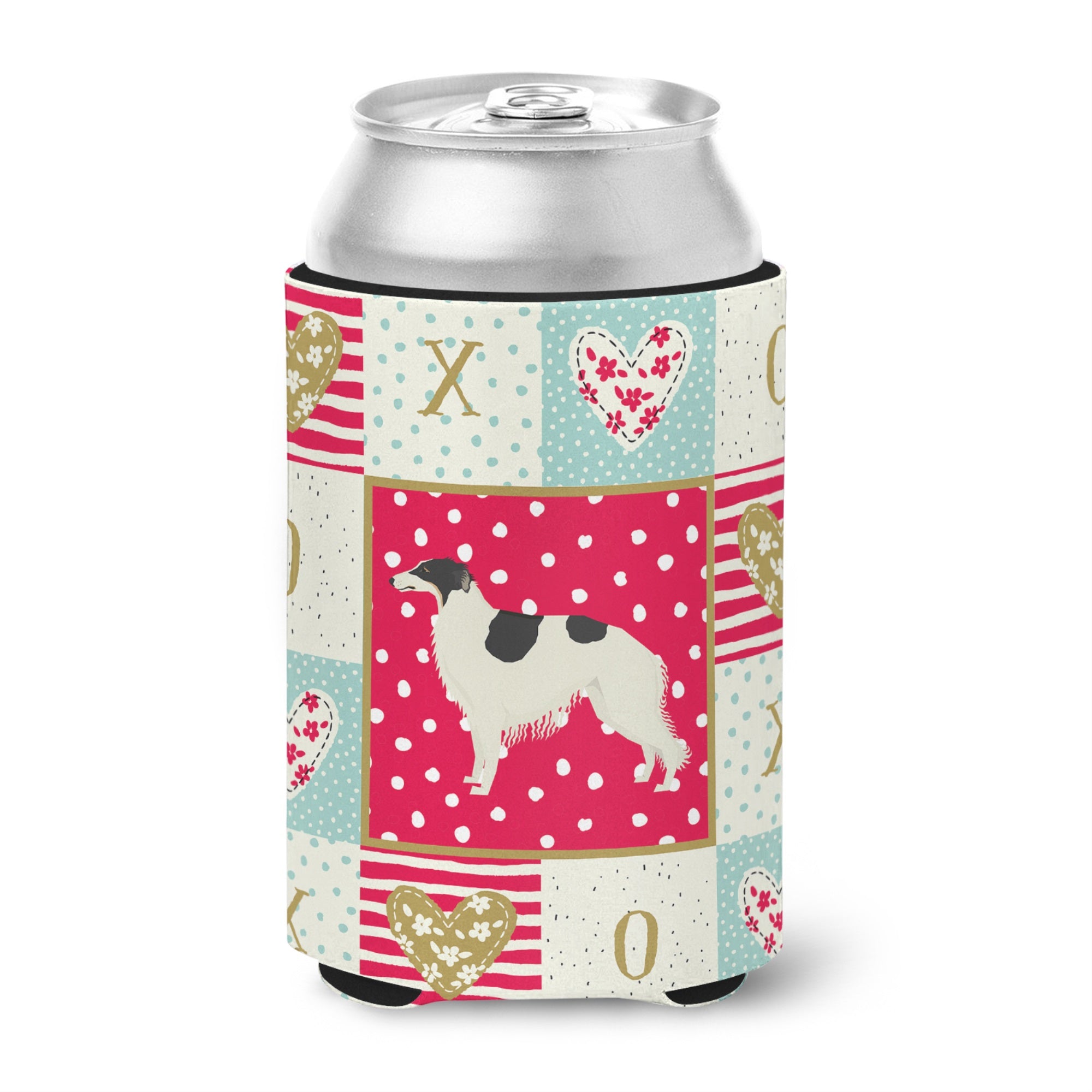 Borzoi Love Can Or Bottle Hugger