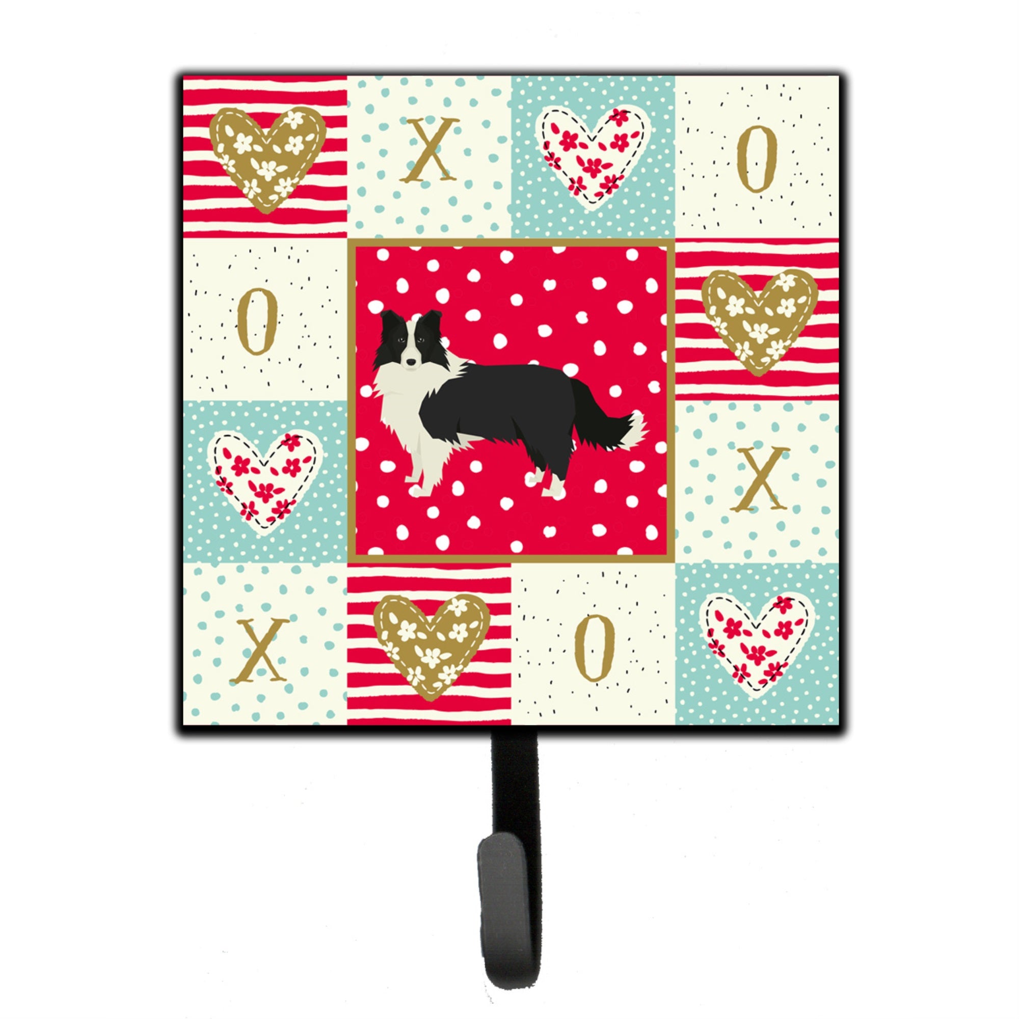 Border Collie Love Leash Or Key Holder
