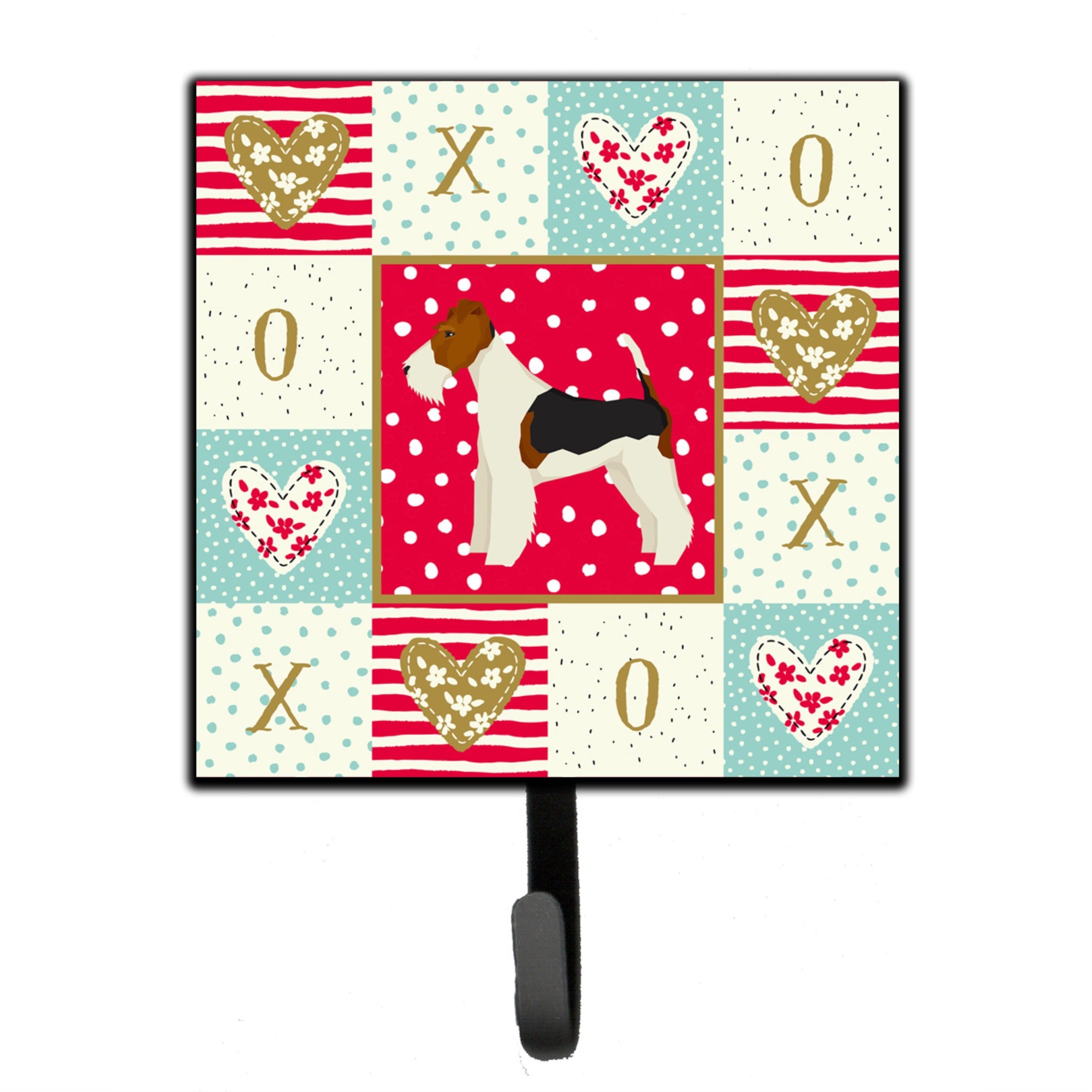 Fox Terrier Love Leash Or Key Holder