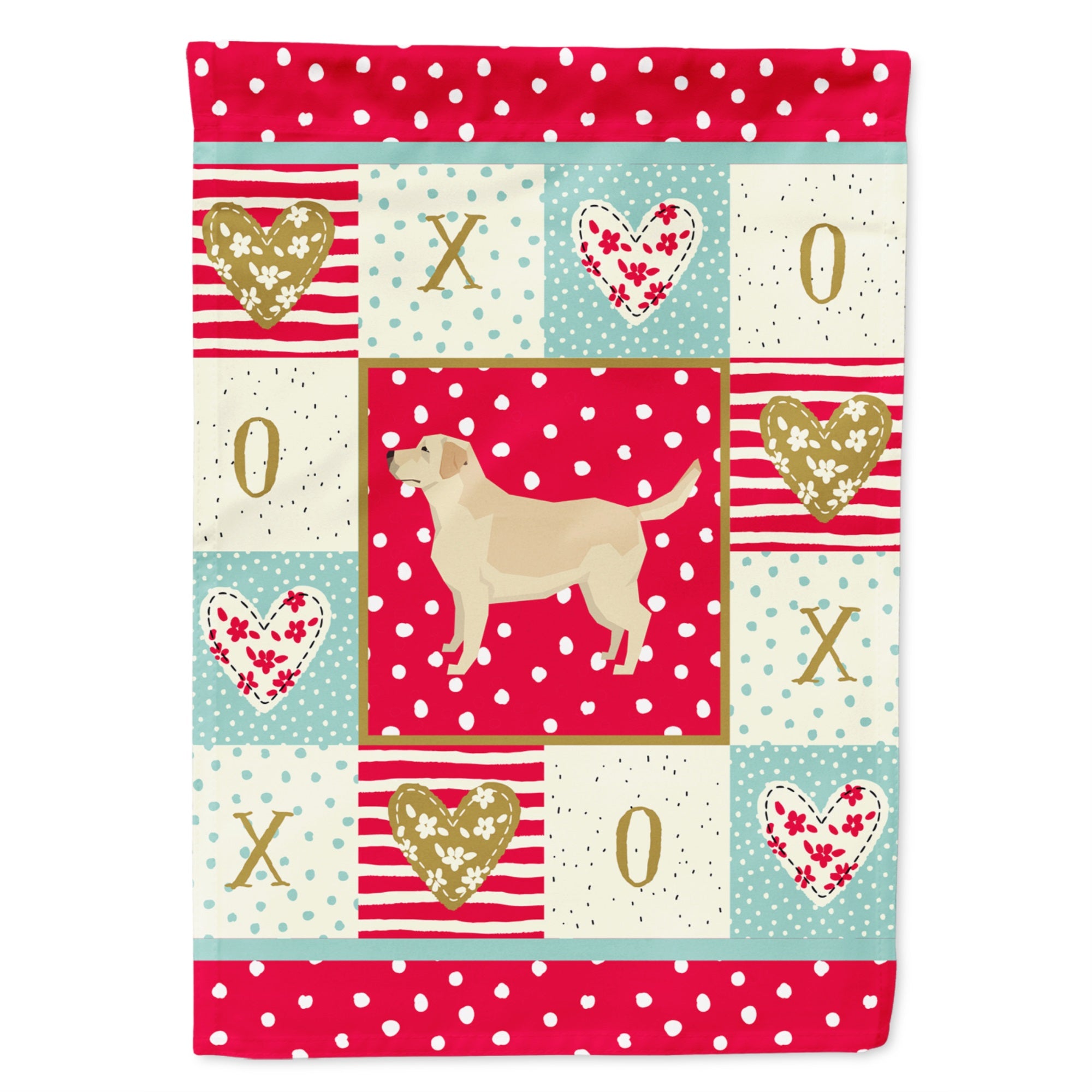 Labrador Retriever Love Flag Garden Size
