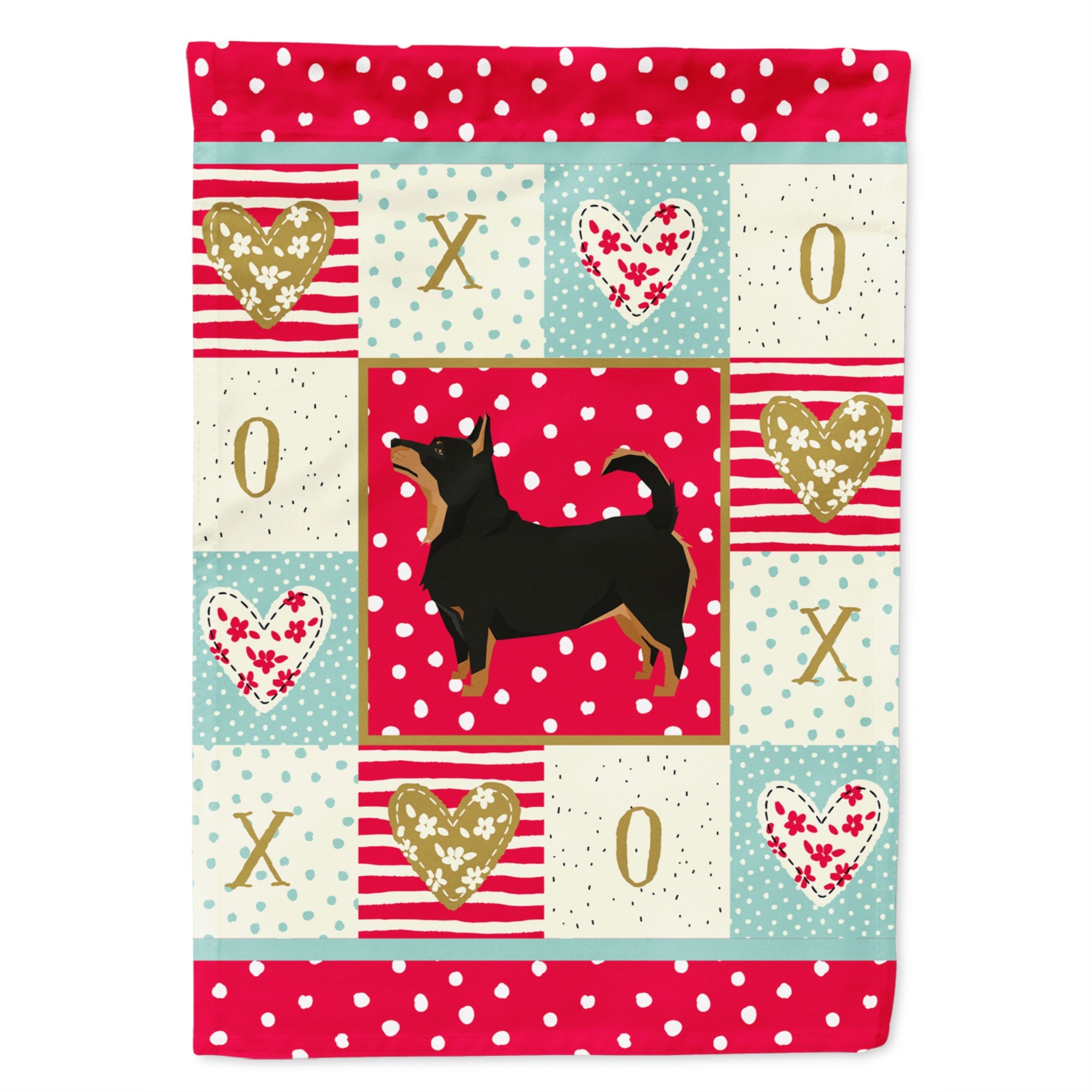 Lancashire Terrier Love Flag Garden Size