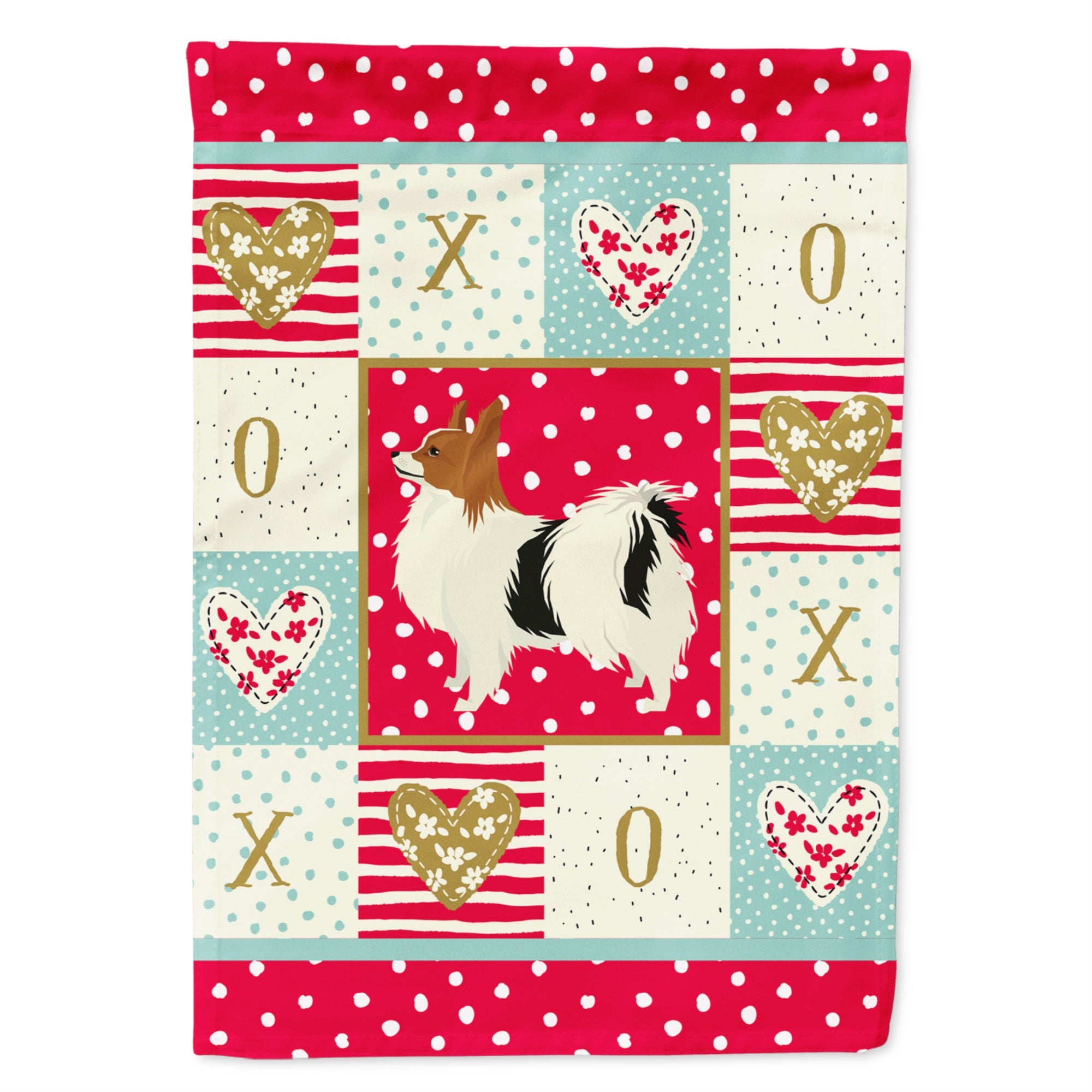 Papillon Love Flag Garden Size