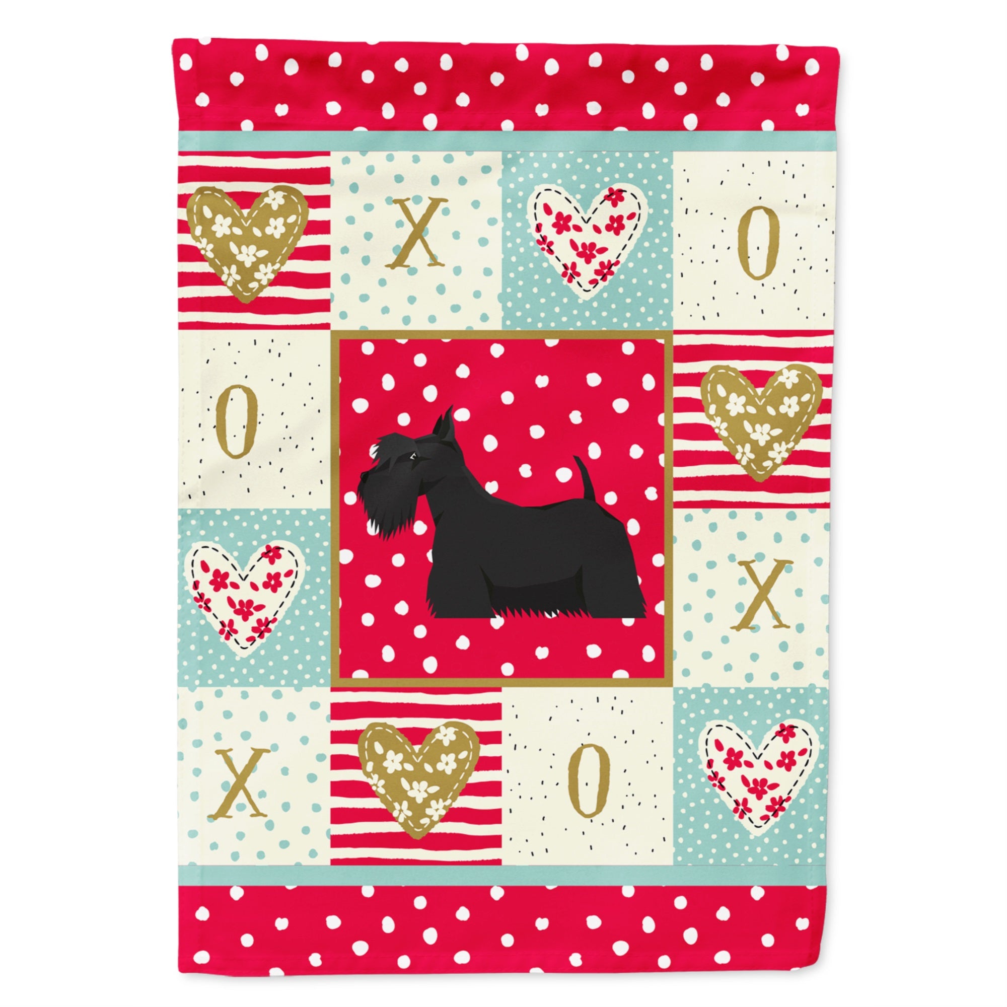 Scottish Terrier Love Flag Garden Size