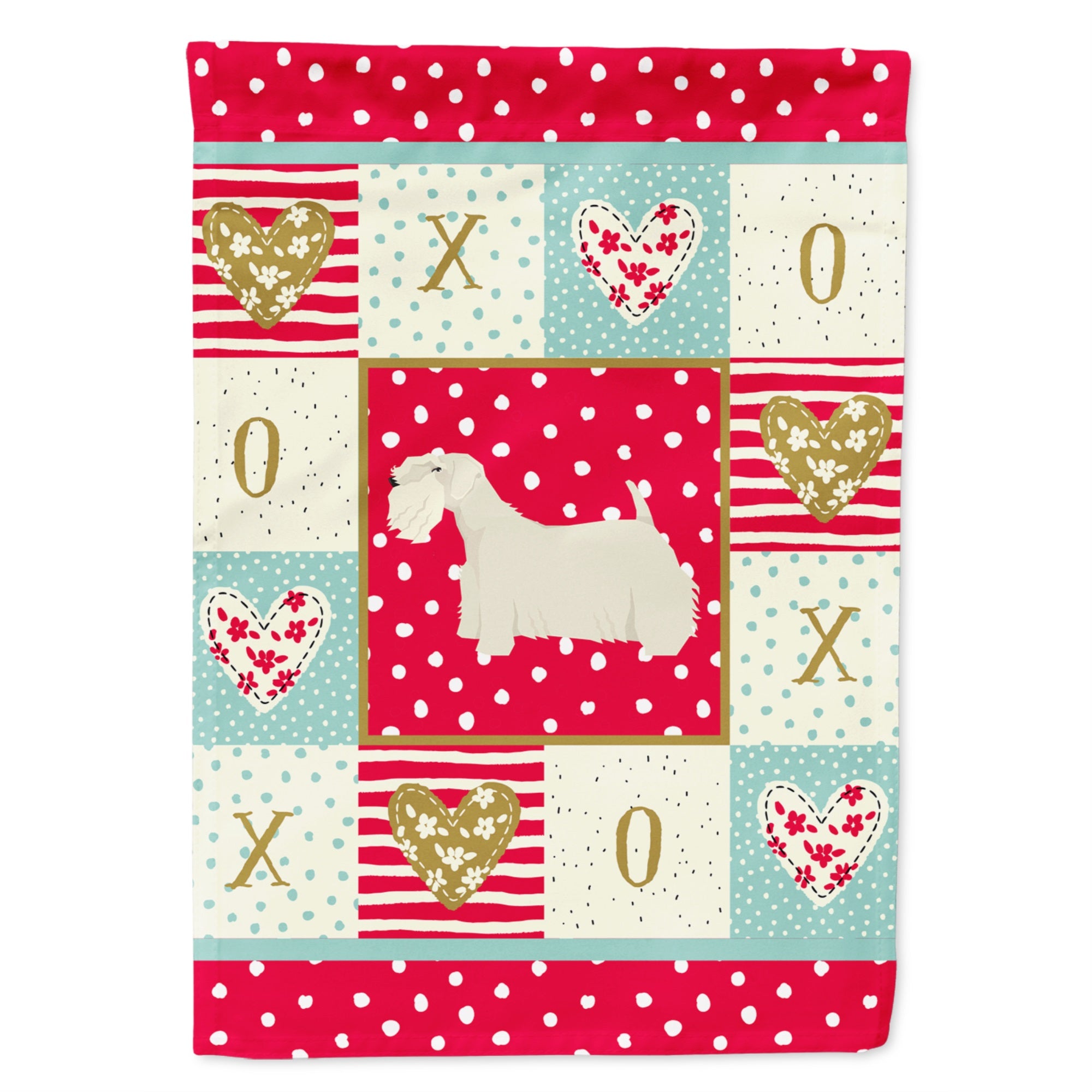 Sealyham Terrier Love Flag Garden Size