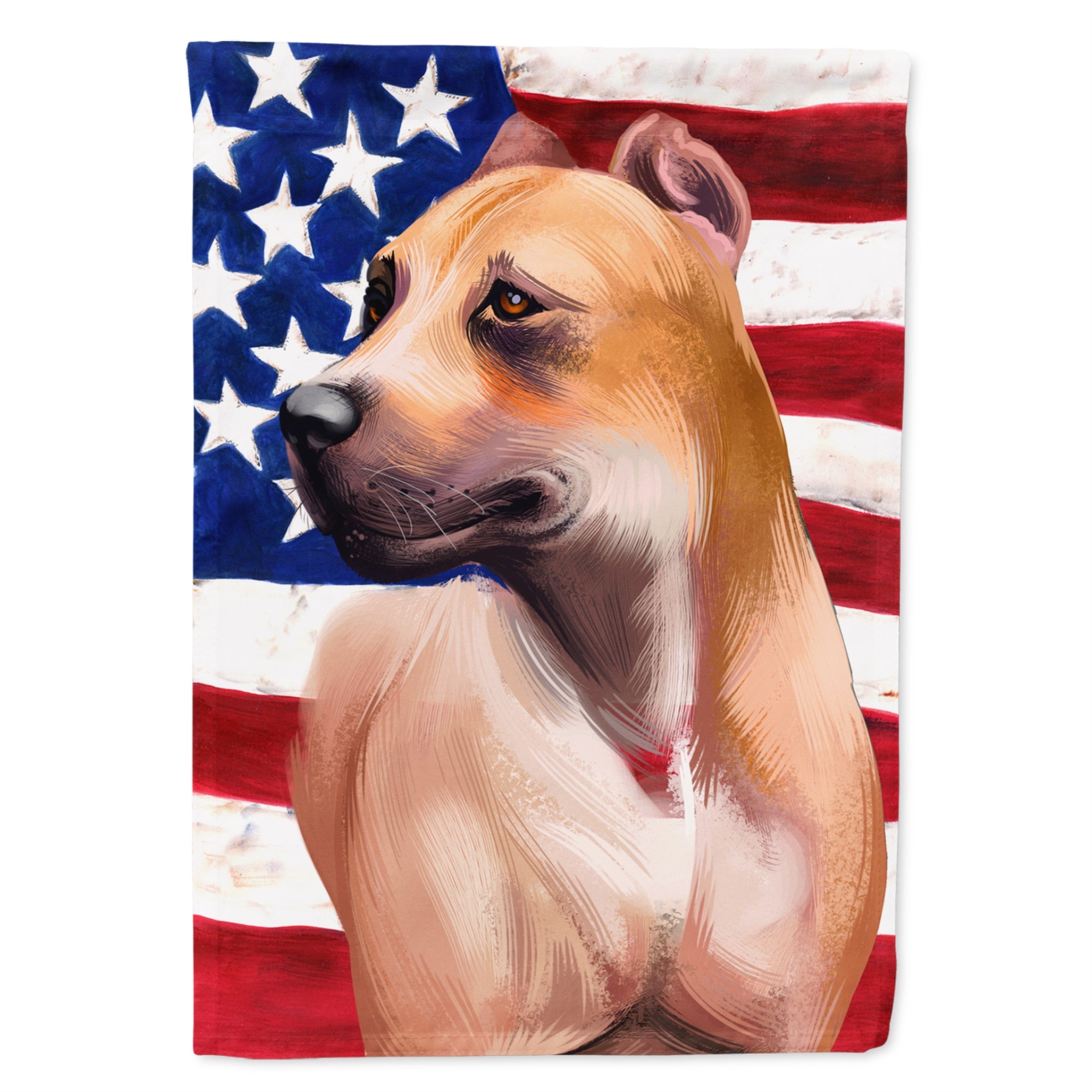 Alano Espanol American Flag Flag Canvas House Size