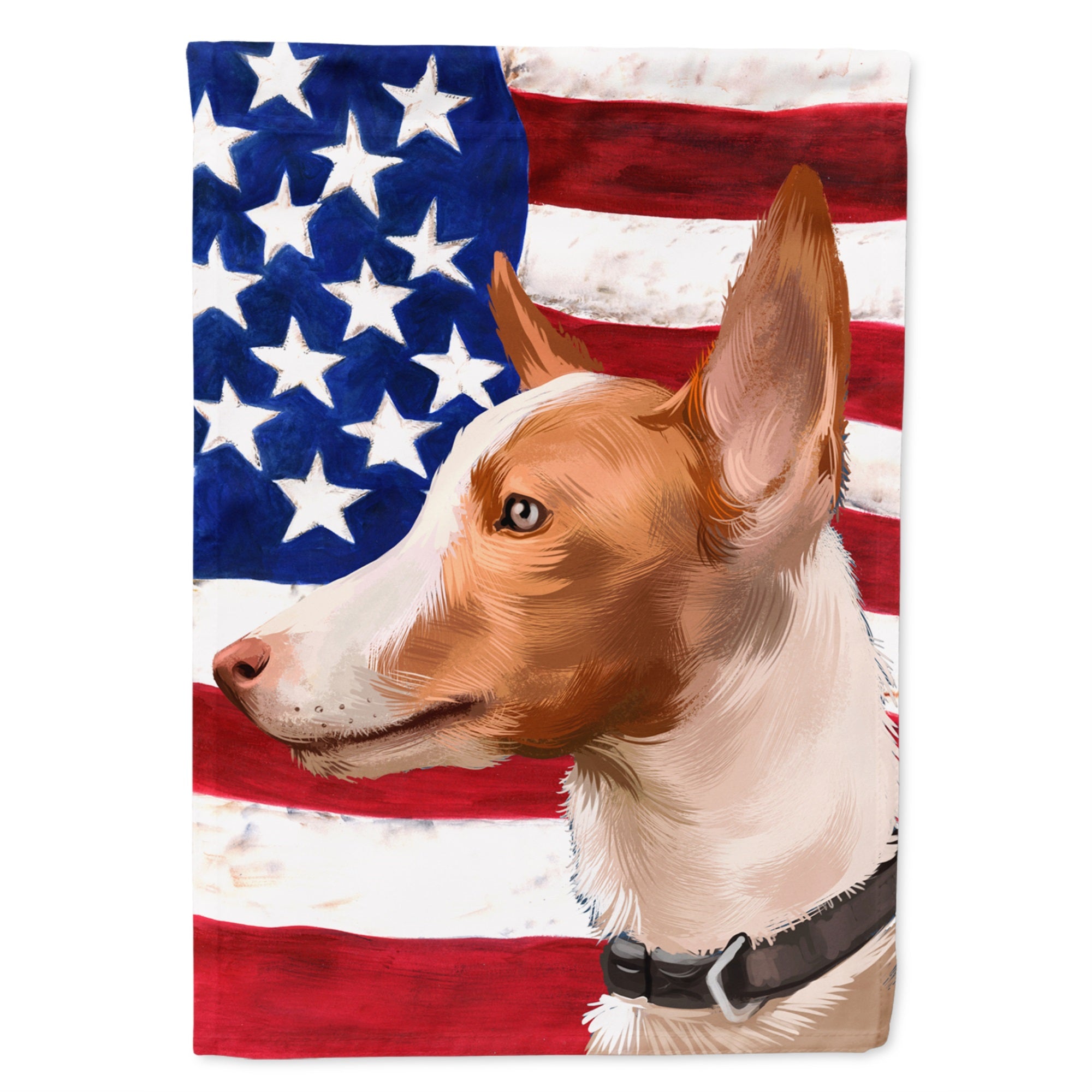 Andalusian Hound Dog American Flag Flag Canvas House Size