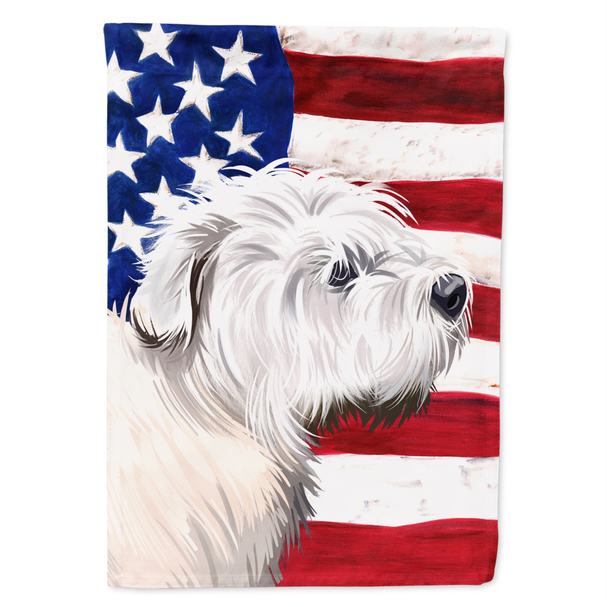 Glen Of Imaal Terrier American Flag Flag Canvas House Size
