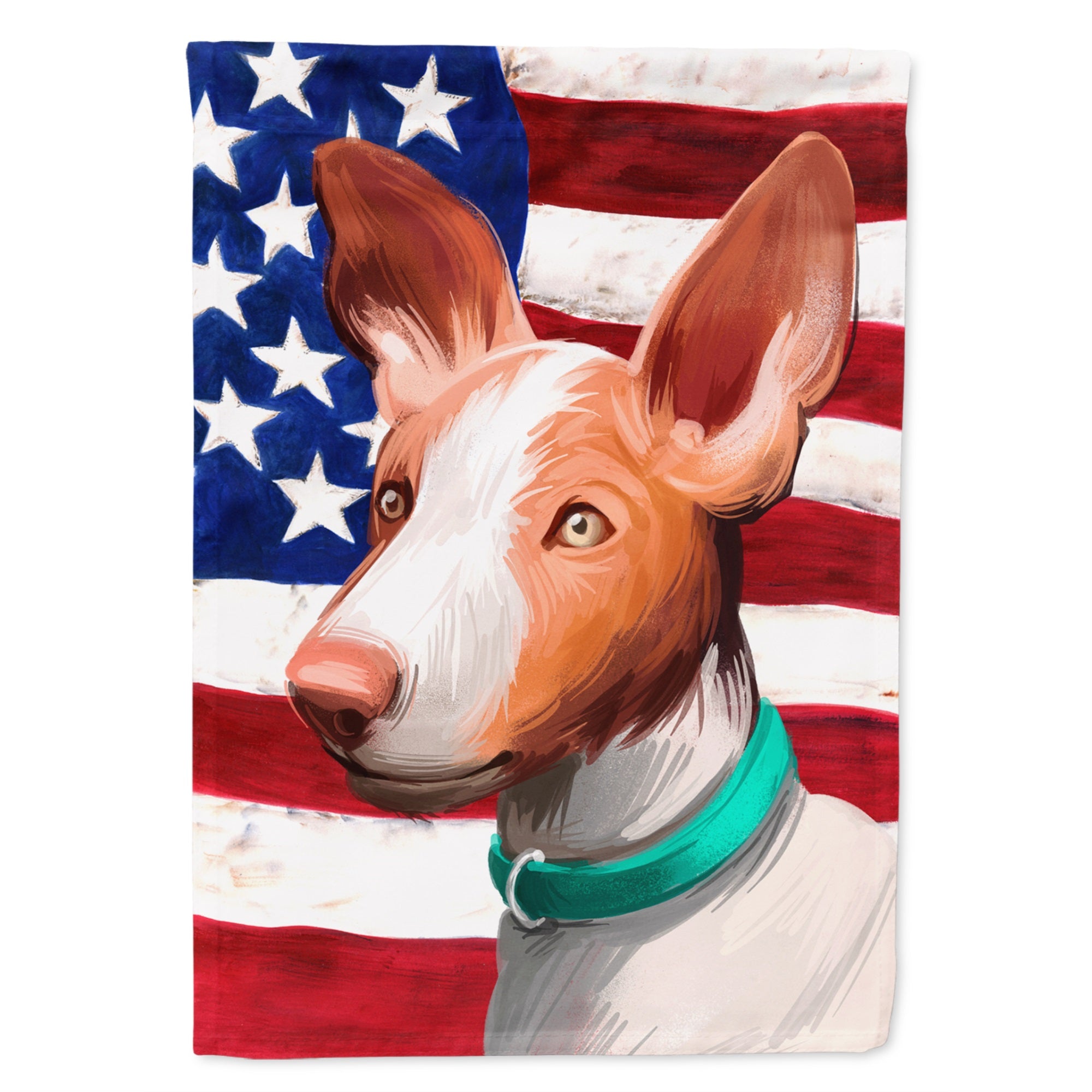 Ibizan Hound Dog American Flag Flag Canvas House Size