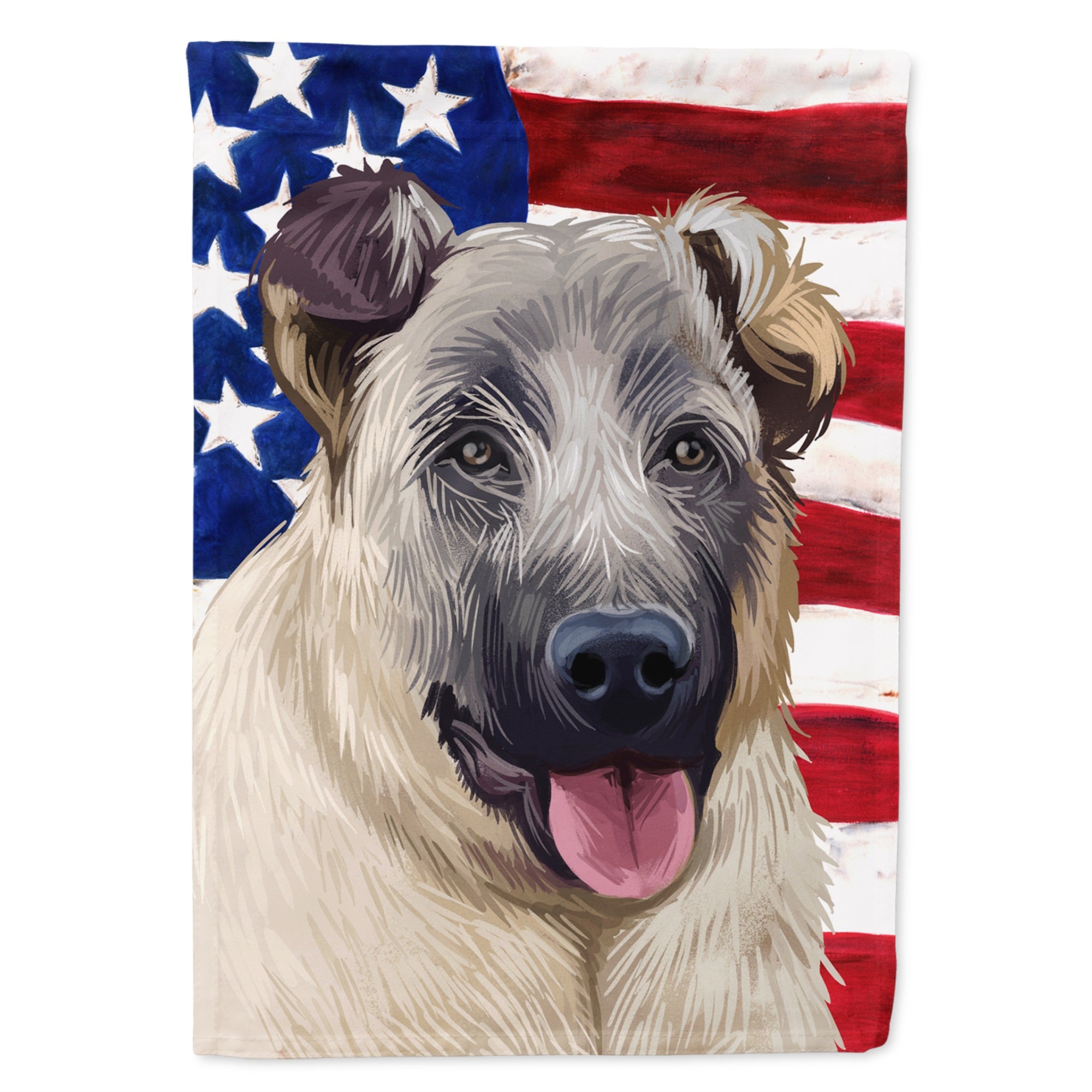 Kangal Dog American Flag Flag Canvas House Size