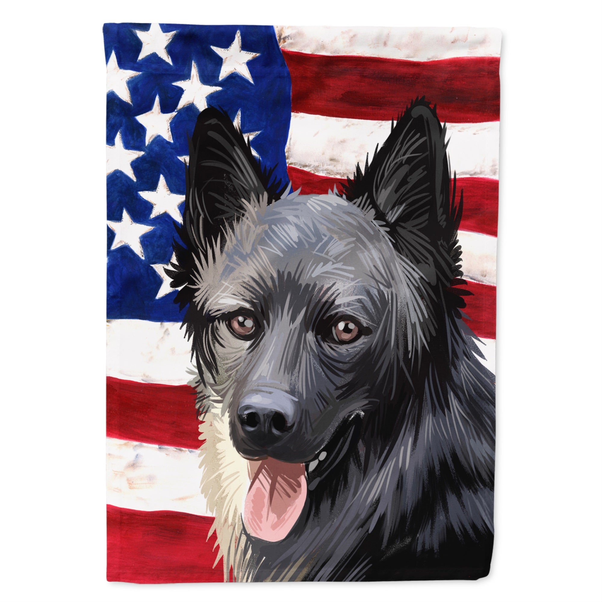Lapponian Herder American Flag Flag Canvas House Size
