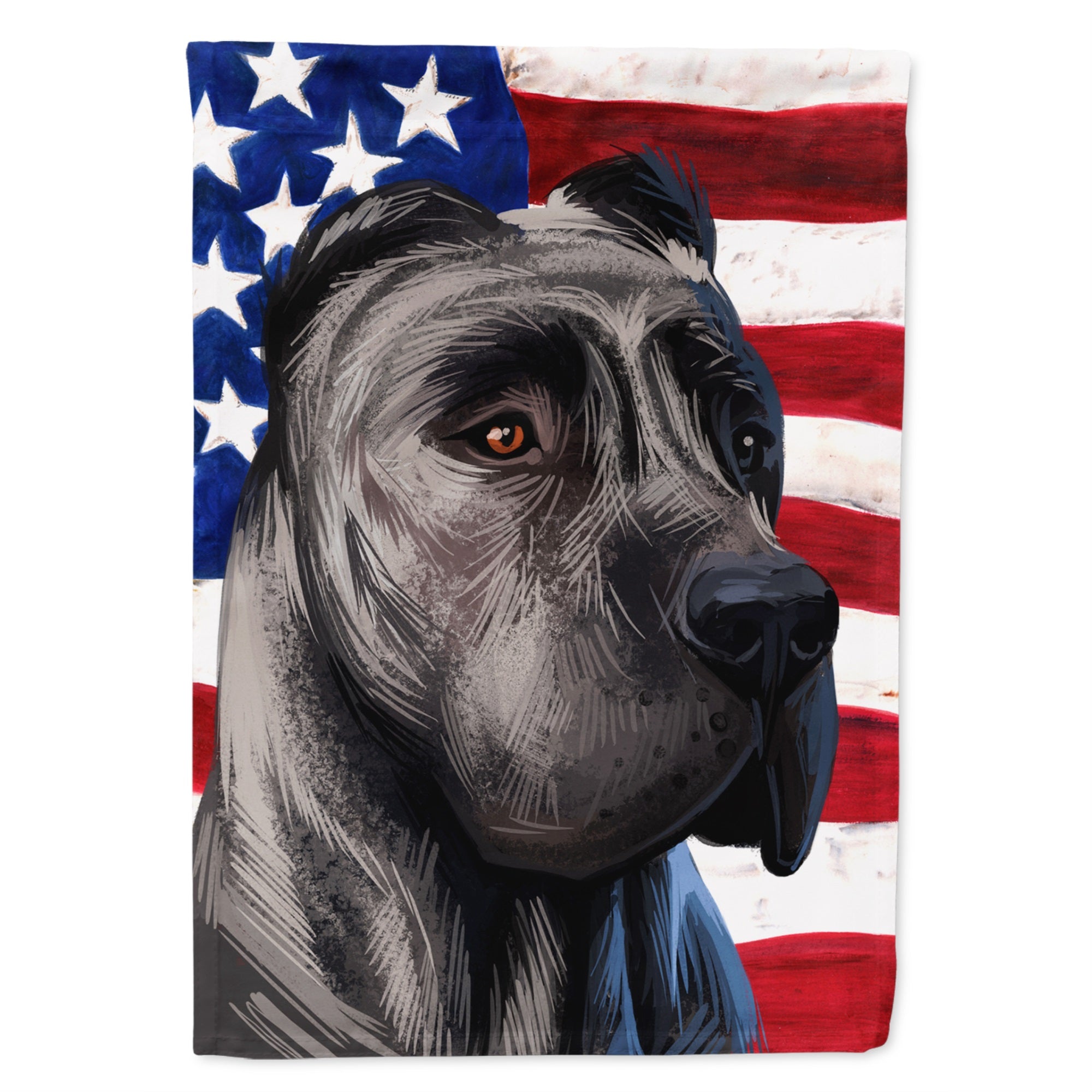 Perro De Presa Canario American Flag Flag Canvas House Size