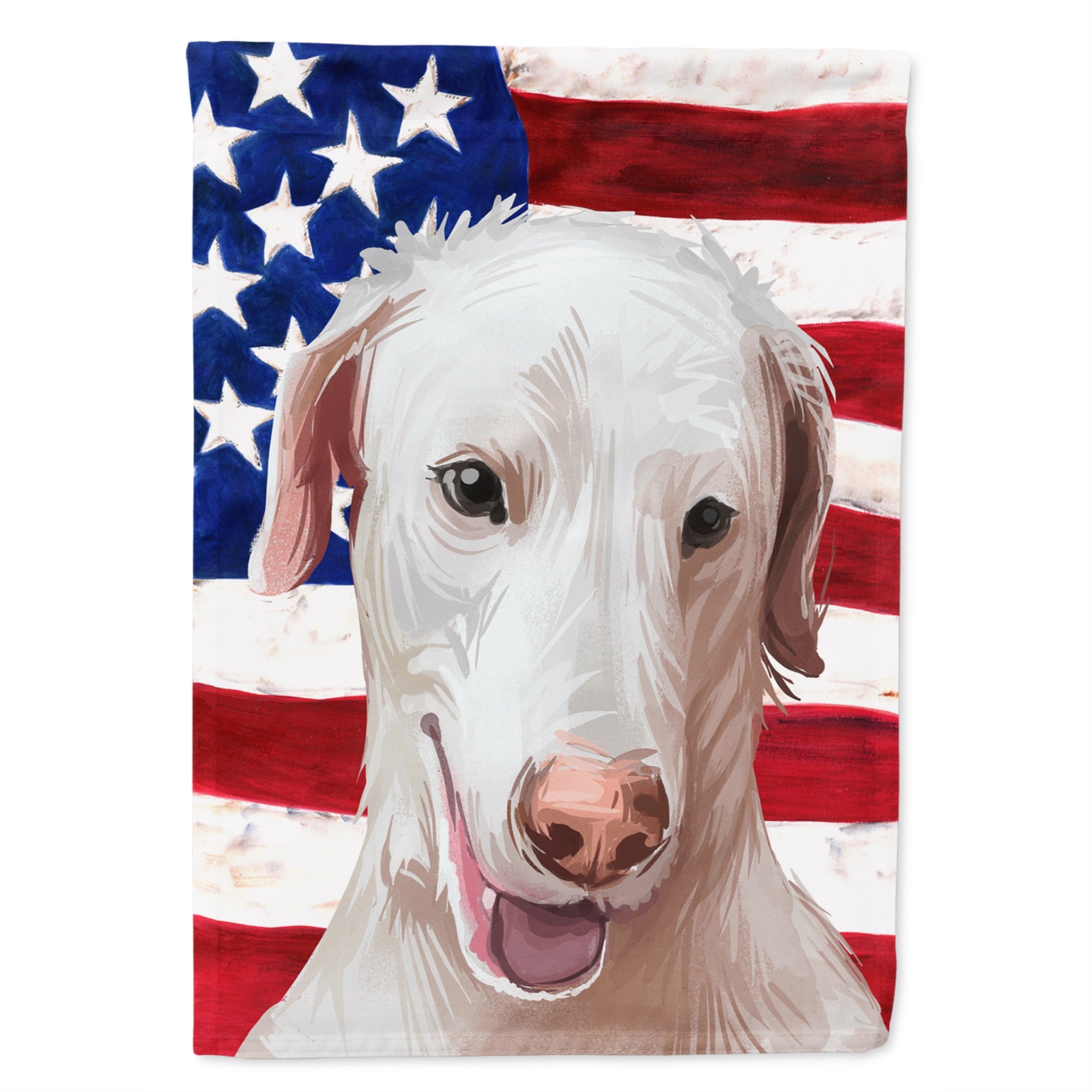 Rajapalayam Poligar Hound American Flag Flag Canvas House Size