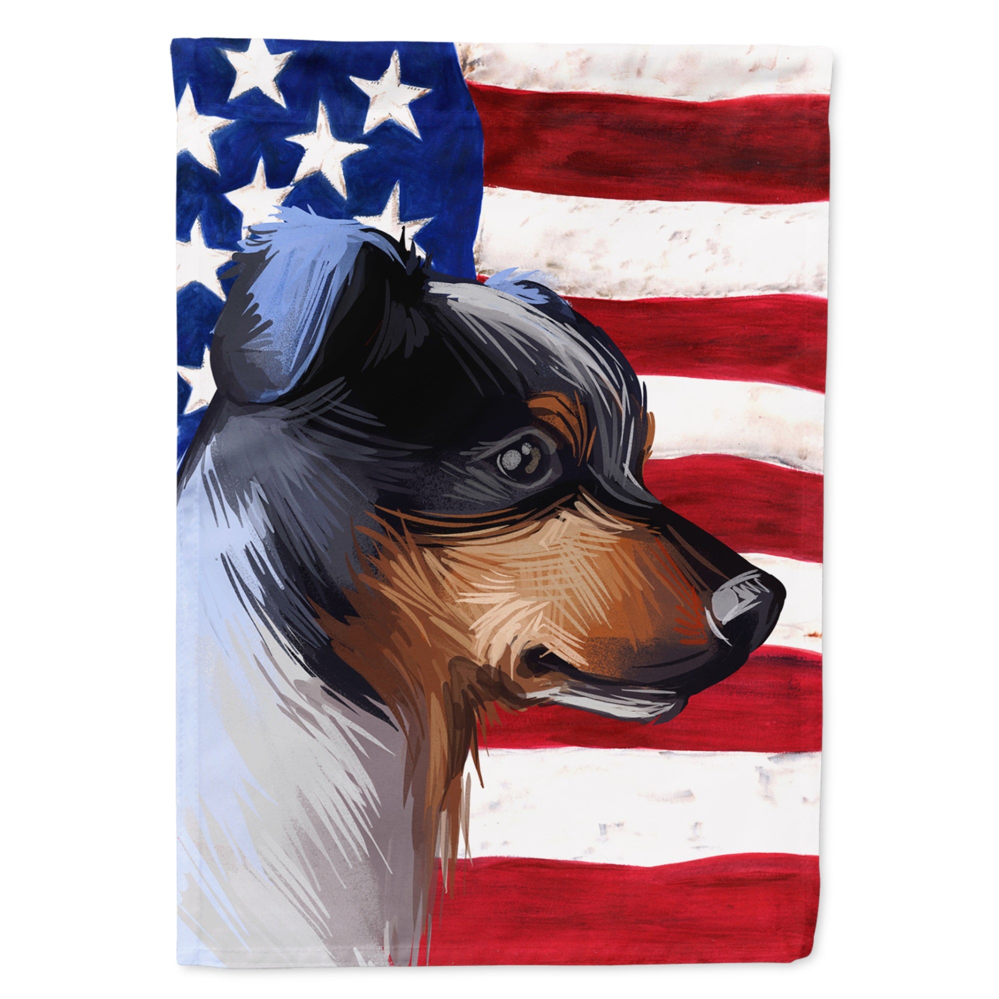Ratonero Bodeguero Andaluz American Flag Flag Canvas House Size