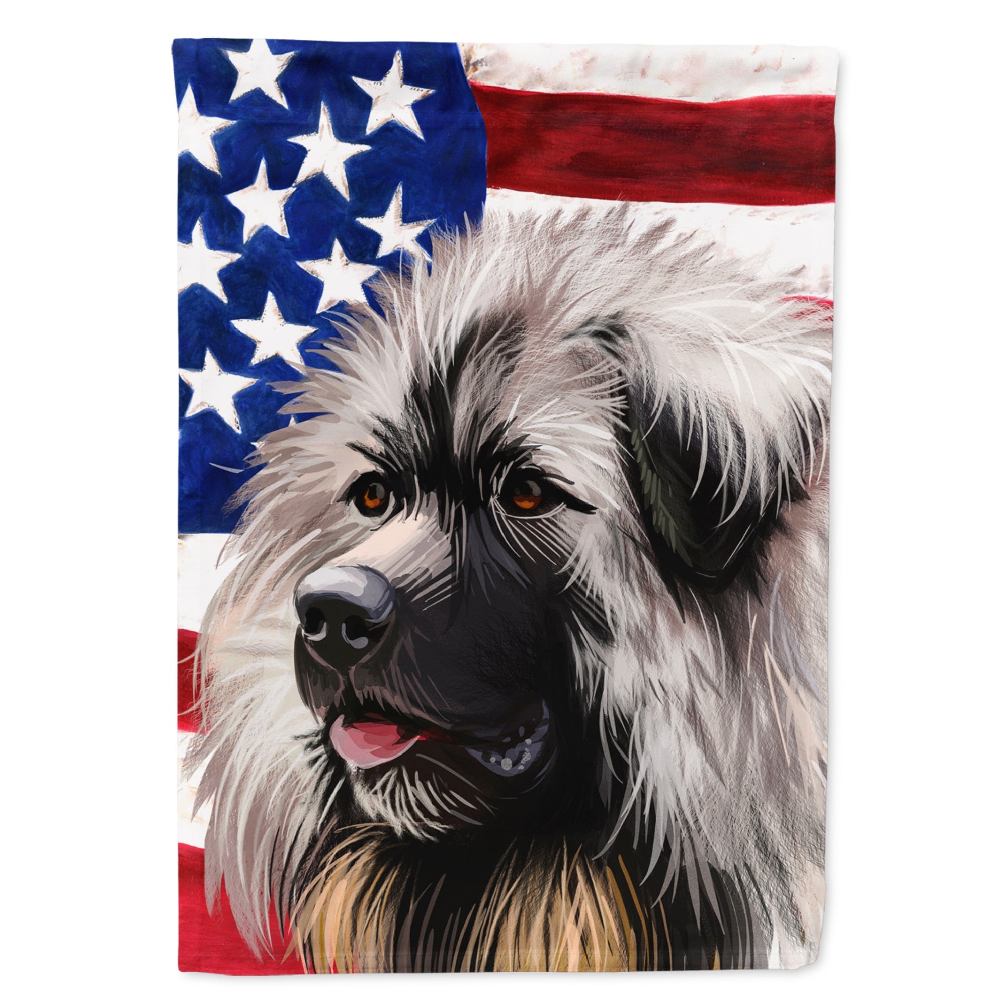 Sarplaninac Dog American Flag Flag Canvas House Size