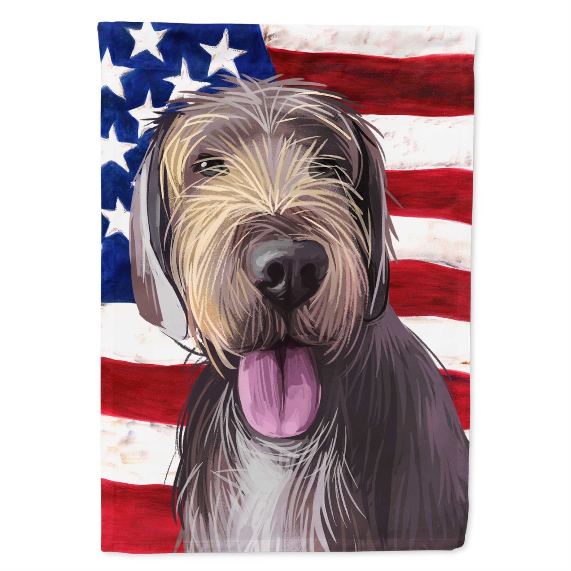 Slovak Rough-Haired Pointer American Flag Flag Canvas House Size