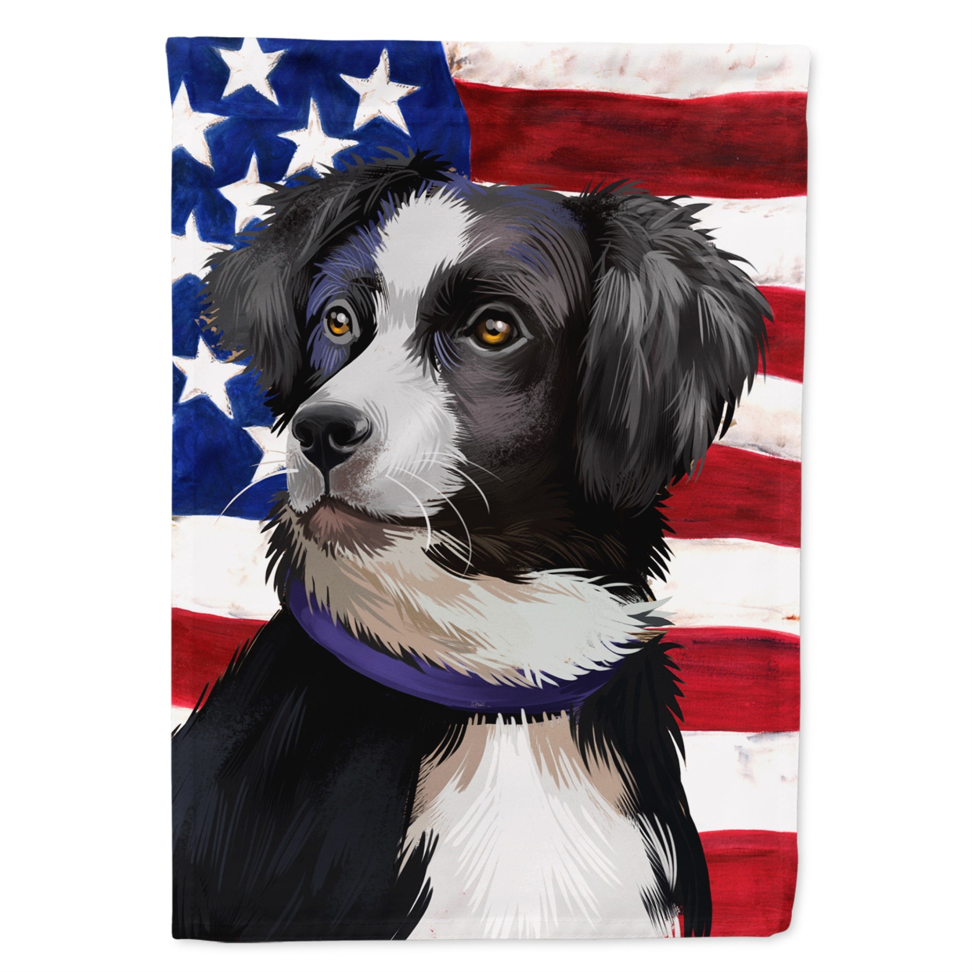 Australian Shepherd  American Flag Flag Garden Size