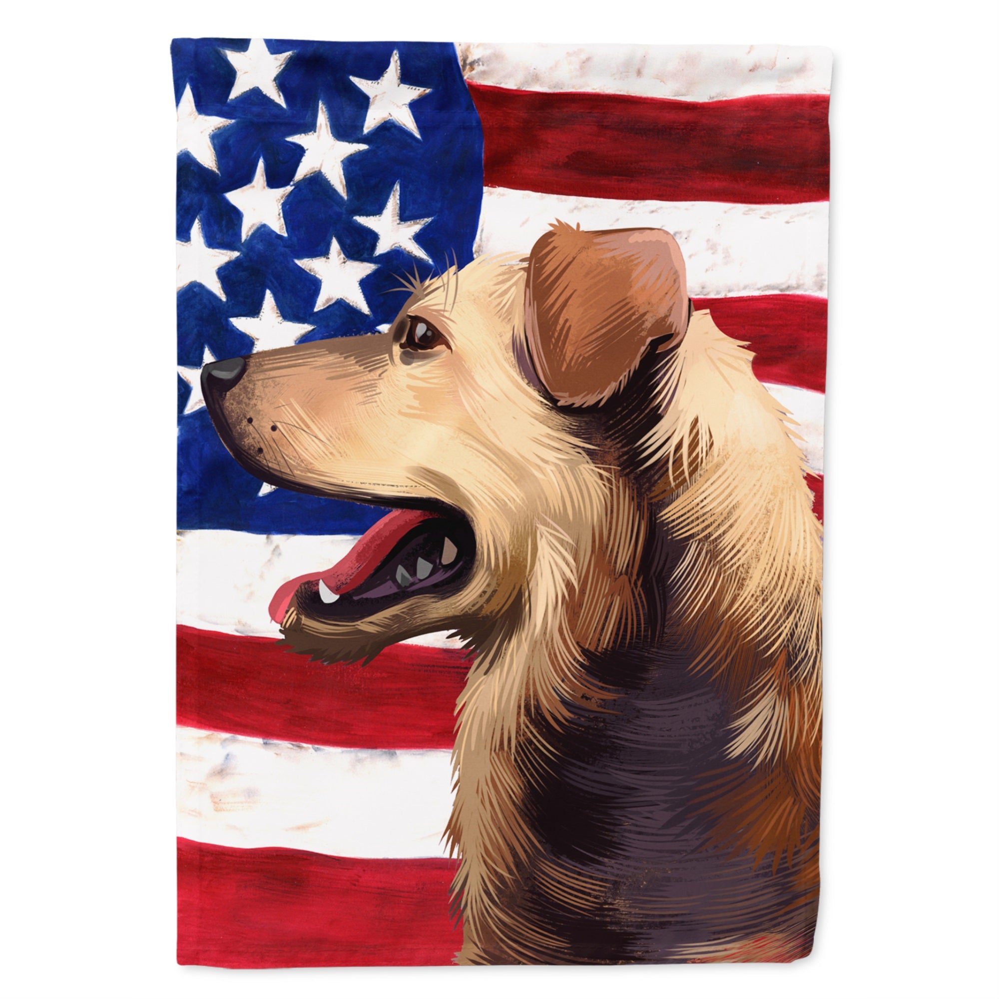 Austrian Pinscher American Flag Flag Garden Size