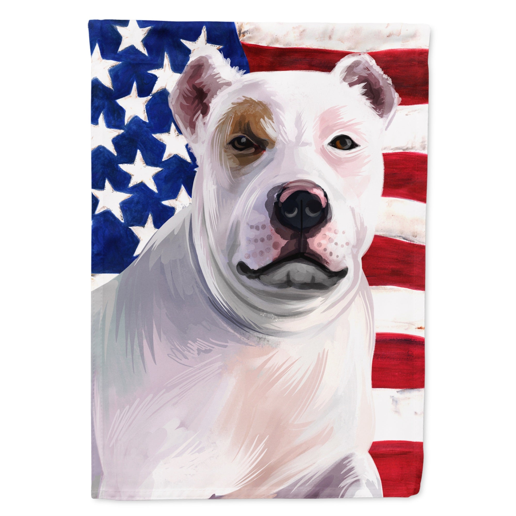 Bully Kutta Dog American Flag Flag Garden Size