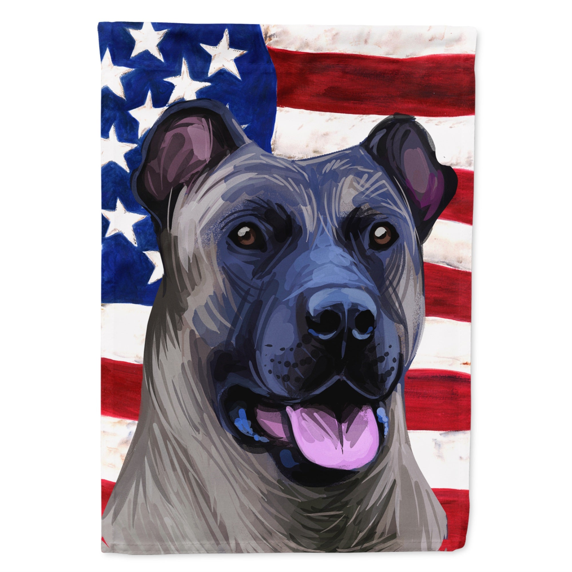 Cimarron Dog American Flag Flag Garden Size