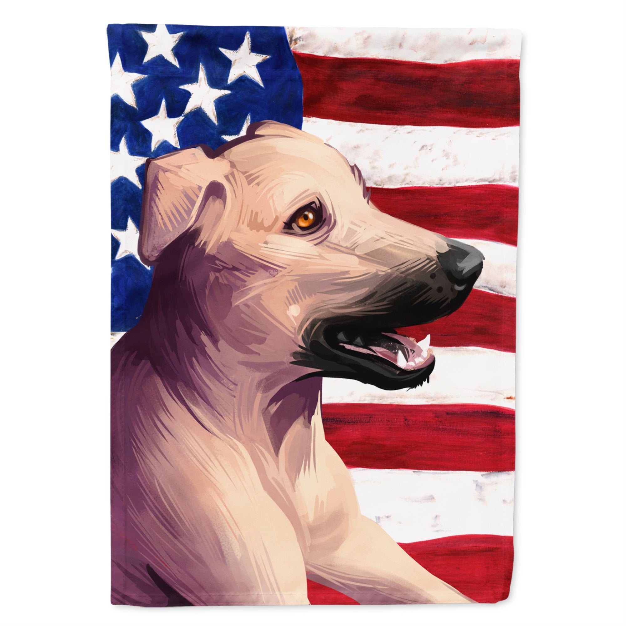 Combai Dog American Flag Flag Garden Size