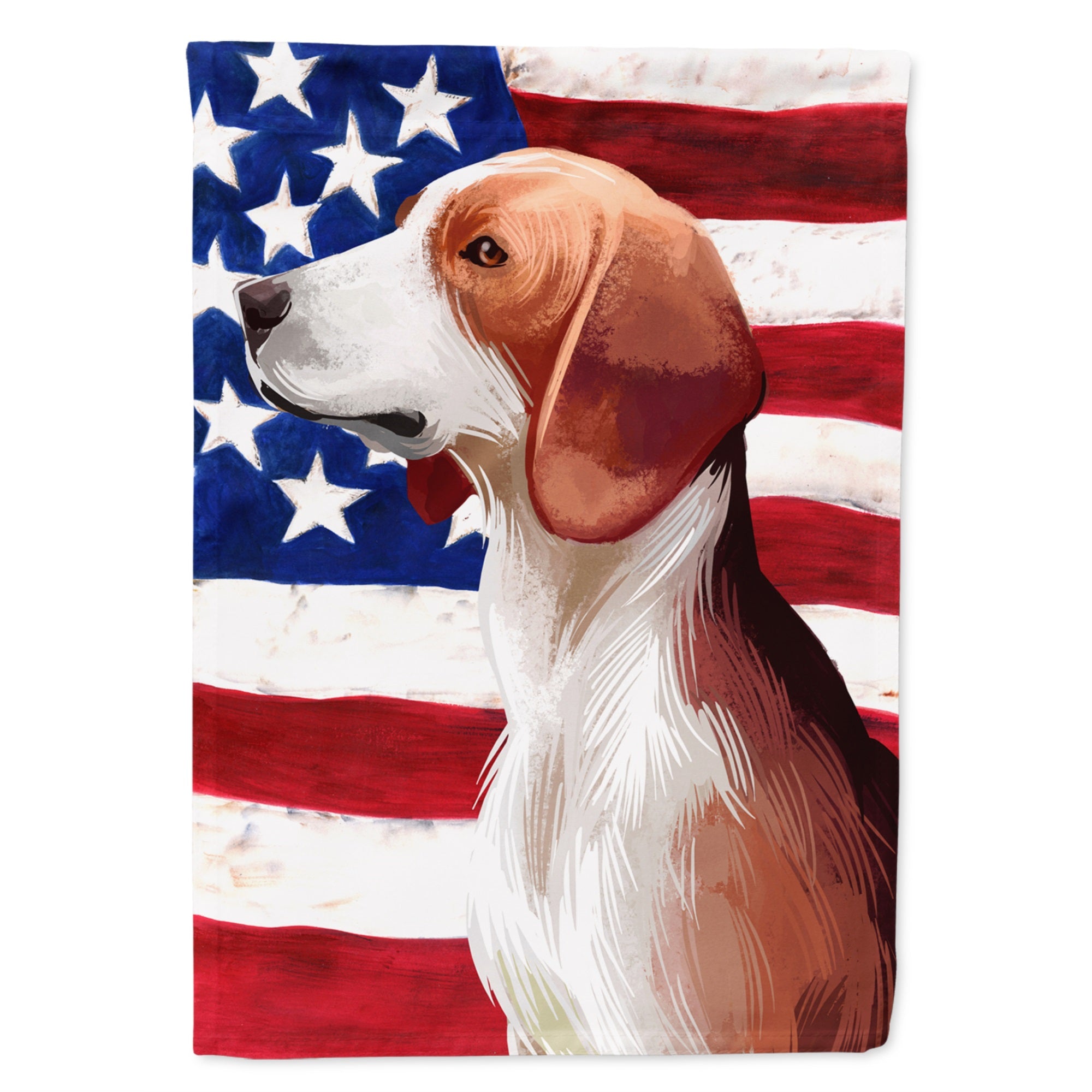 Deutsche Bracke Dog American Flag Flag Garden Size