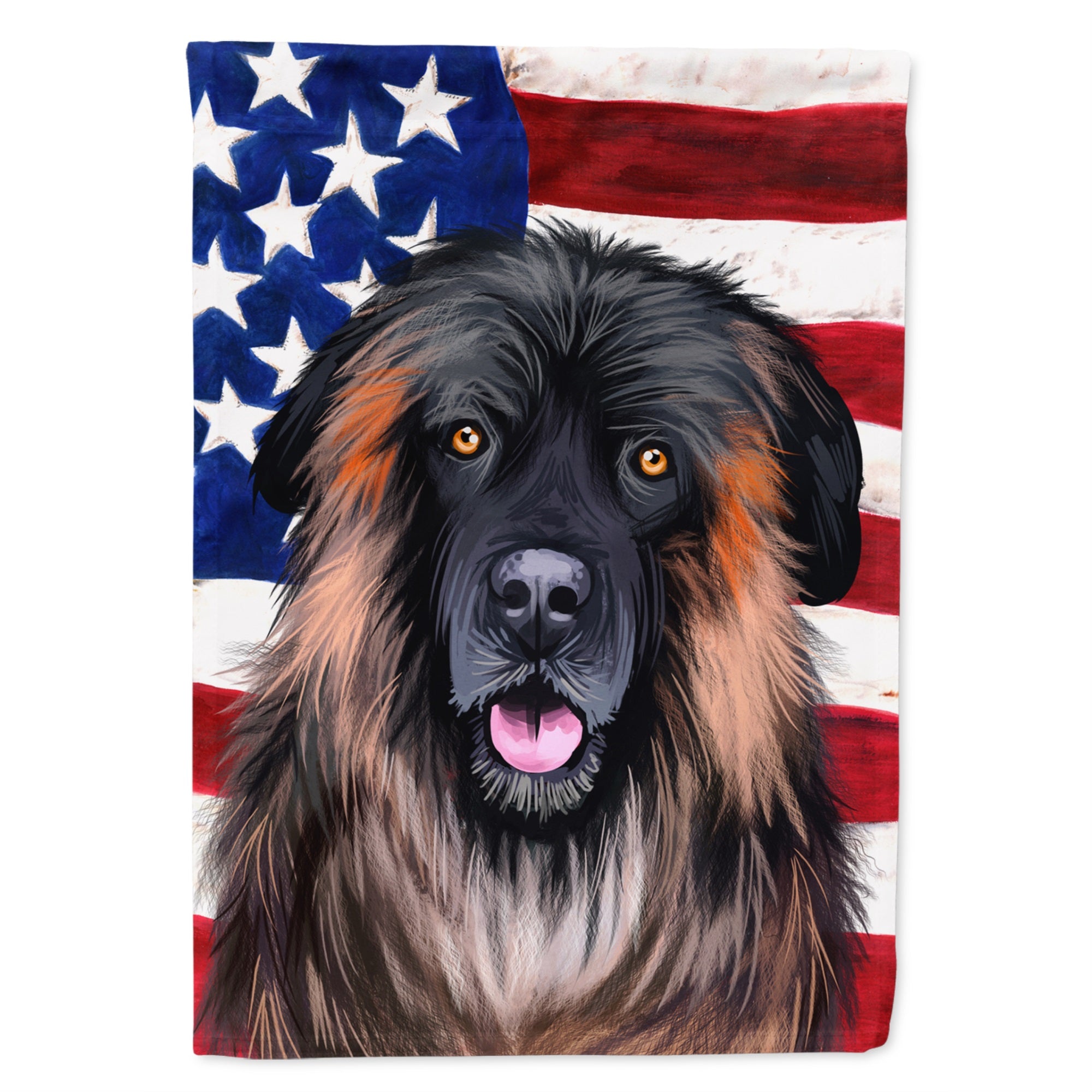 Estrela Mountain Dog American Flag Flag Garden Size